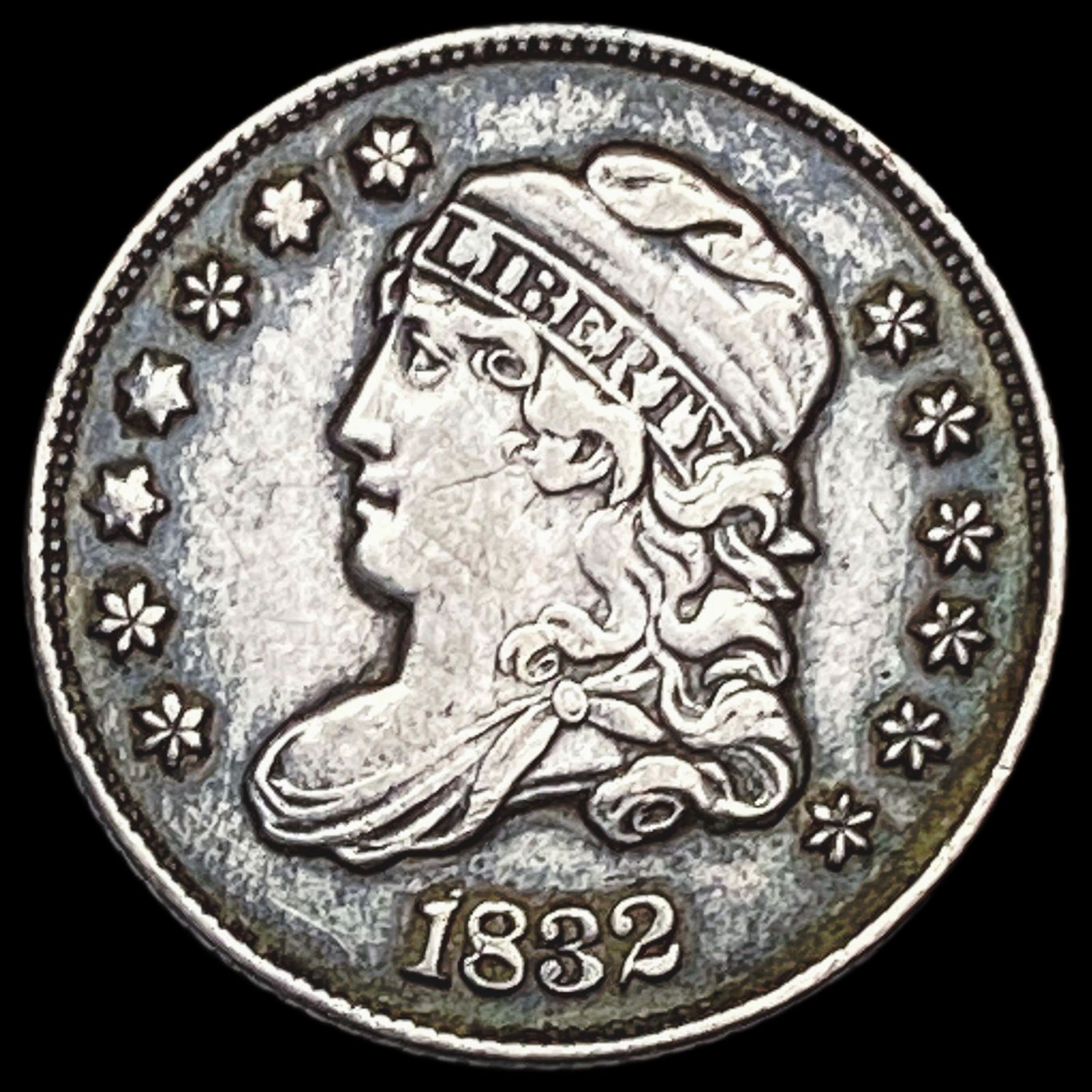 1832 Capped Bust Half Dime CLOSELY UNCIRCULATED: 1832 Capped Bust Half Dime CLOSELY UNCIRCULATED