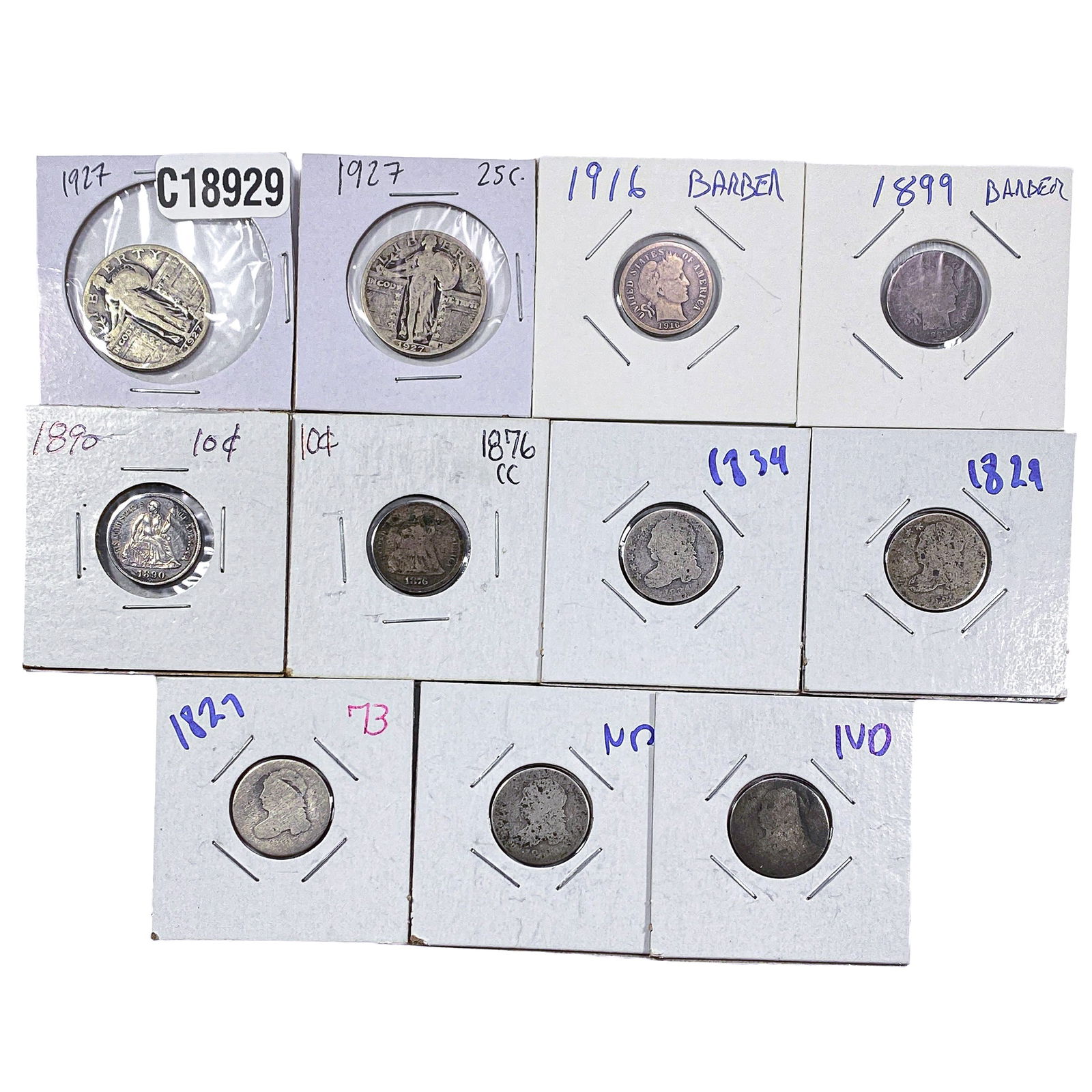 Mixed Dates Various U.S. Coin 10C-25C Lot: Mixed Dates Various U.S. Coin 10C-25C Lot