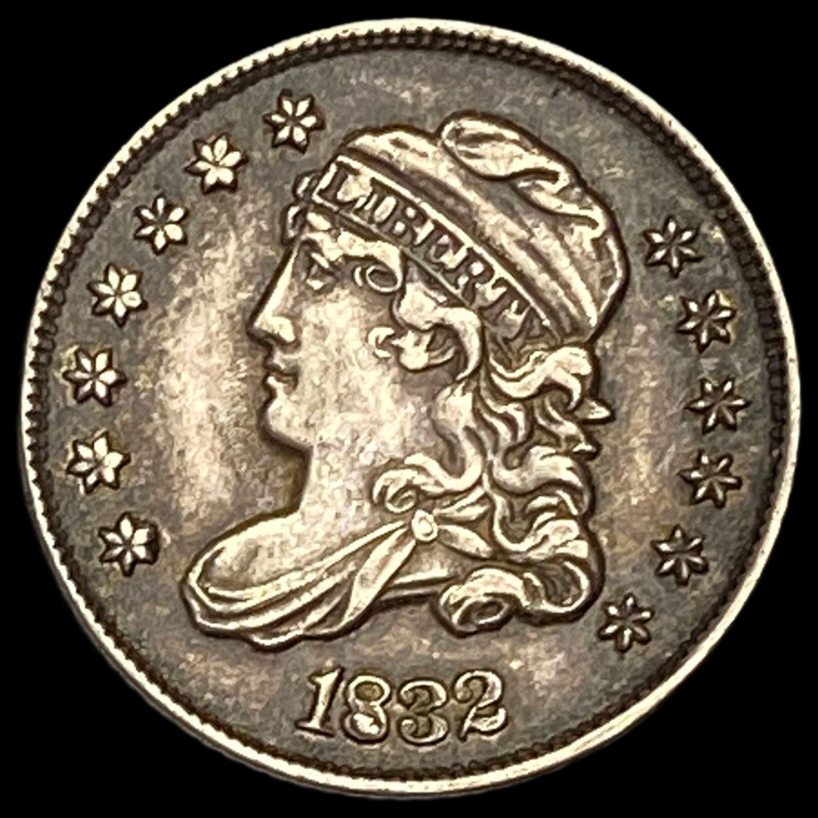 1832 Capped Bust Half Dime NEARLY UNCIRCULATED: 1832 Capped Bust Half Dime NEARLY UNCIRCULATED