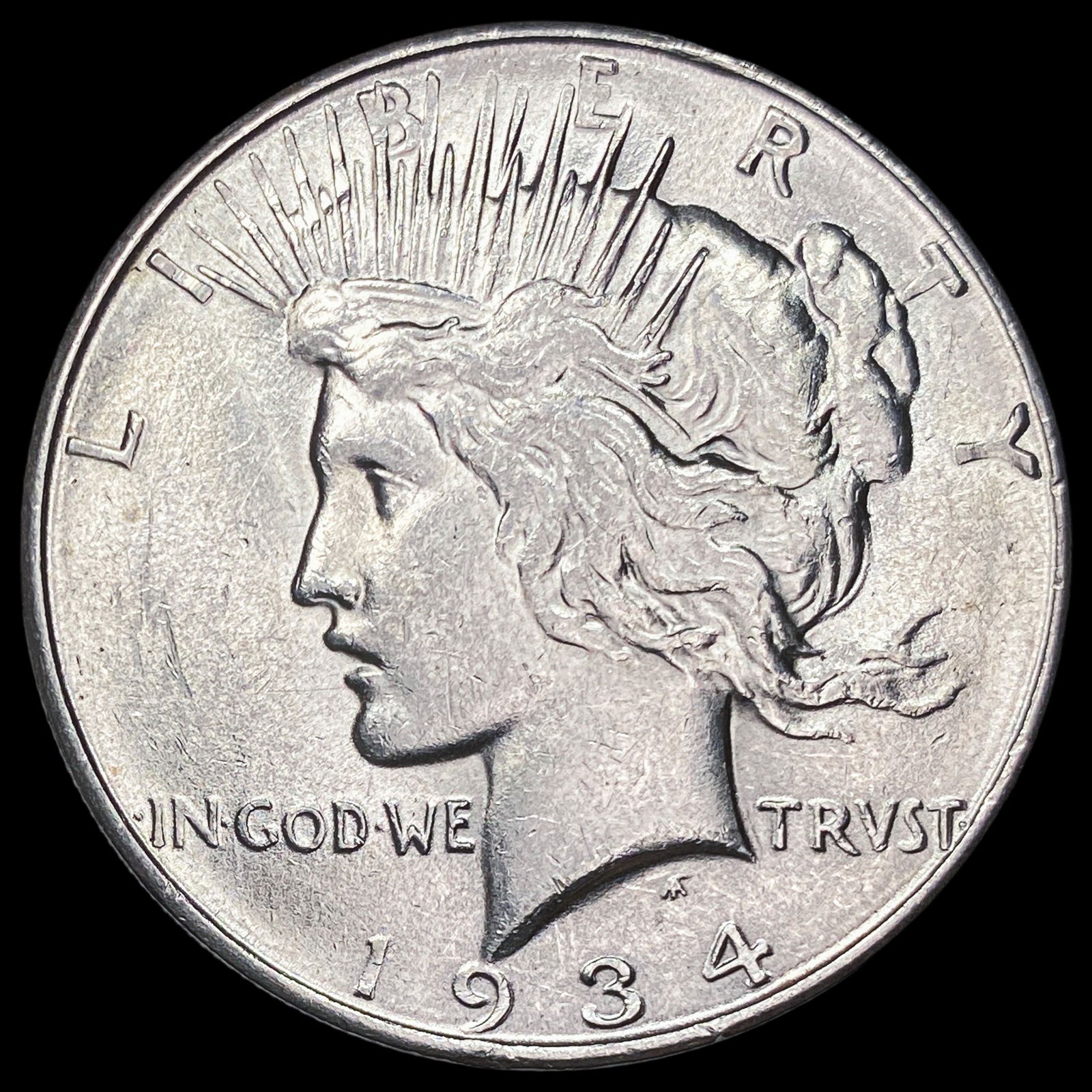 1934-D Silver Peace Dollar CLOSELY UNCIRCULATED: 1934-D Silver Peace Dollar CLOSELY UNCIRCULATED