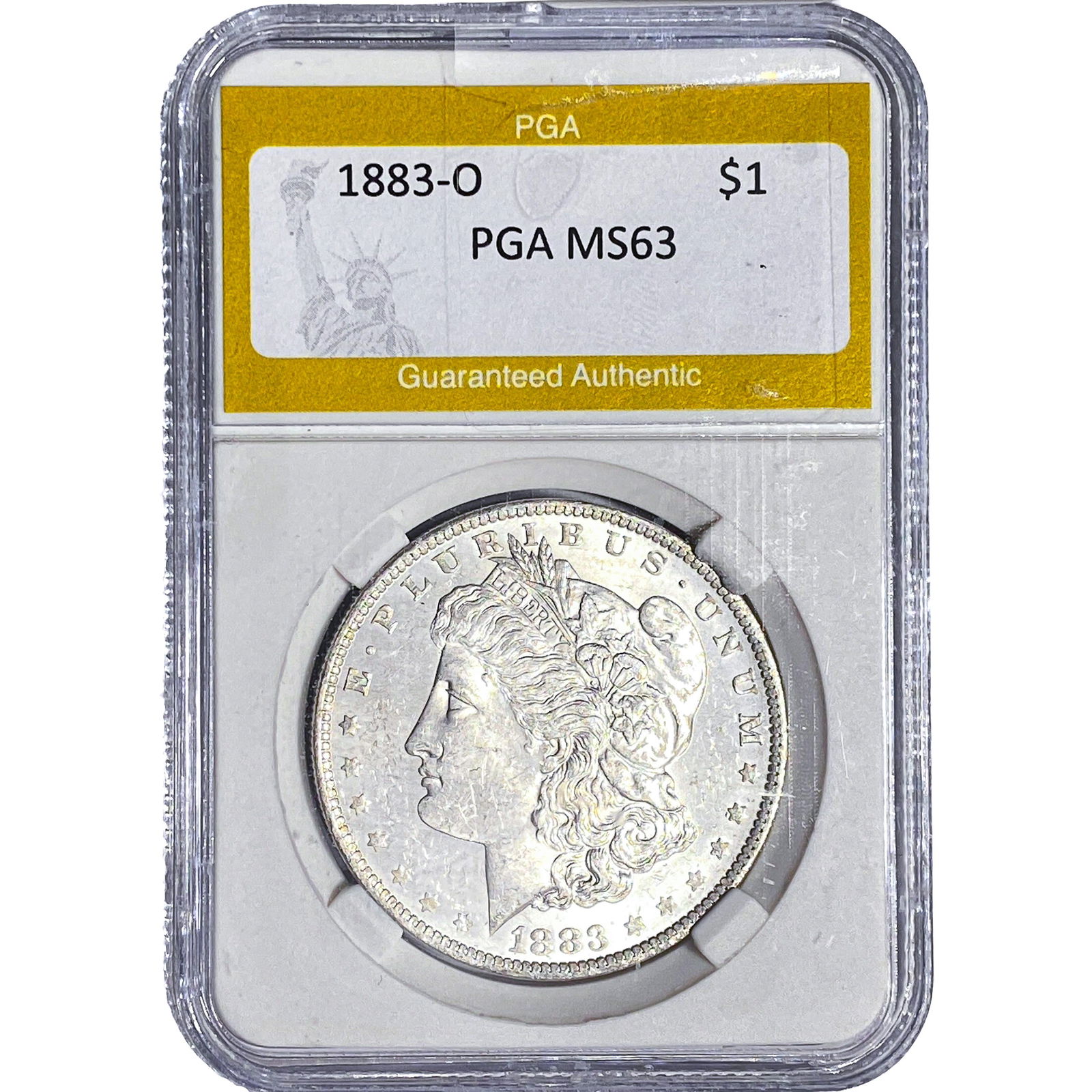 1883-O Morgan Silver Dollar PGA MS63: 1883-O Morgan Silver Dollar PGA MS63