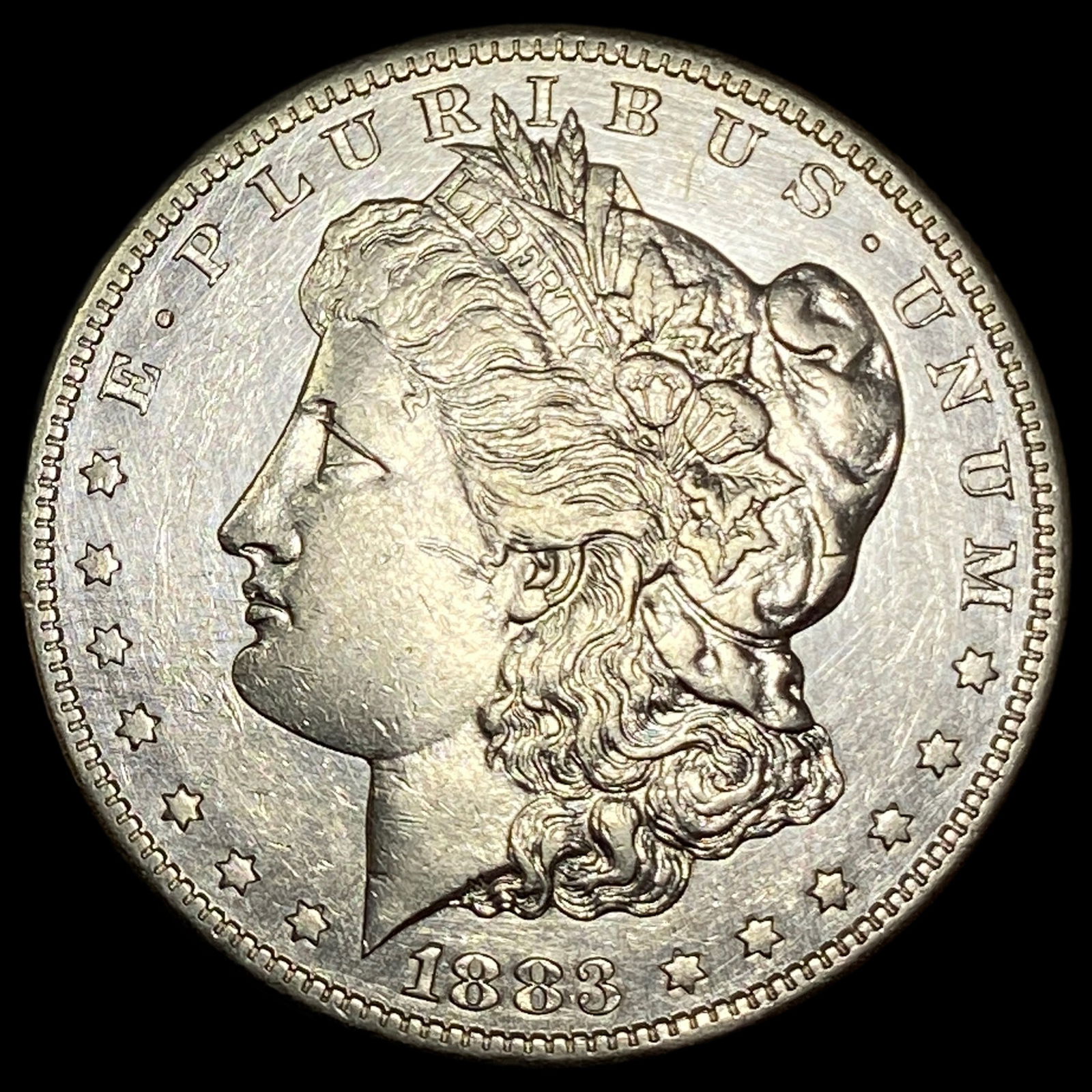 1883-S Morgan Silver Dollar CHOICE AU: 1883-S Morgan Silver Dollar CHOICE AU