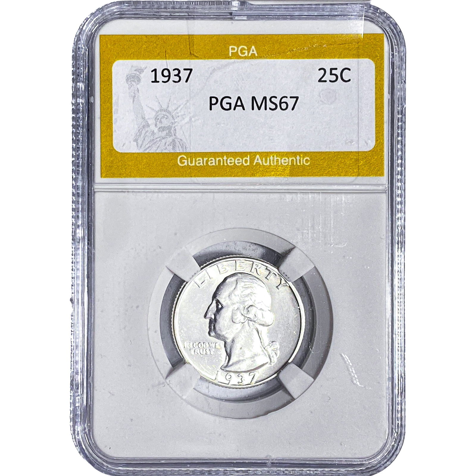 1937 Washington Silver Quarter PGA MS67: 1937 Washington Silver Quarter PGA MS67
