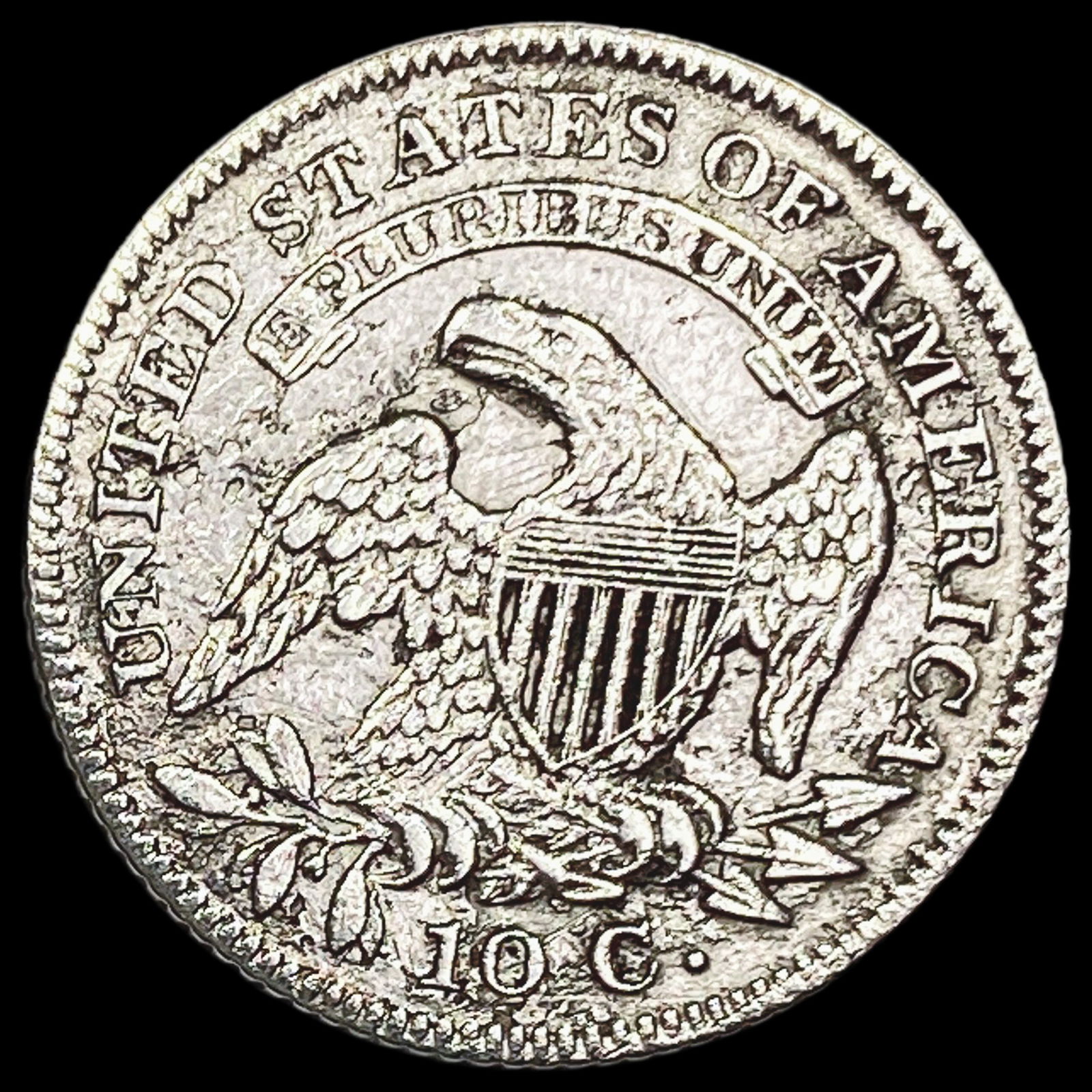 1829 Capped Bust Dime CLOSELY UNCIRCULATED - 2