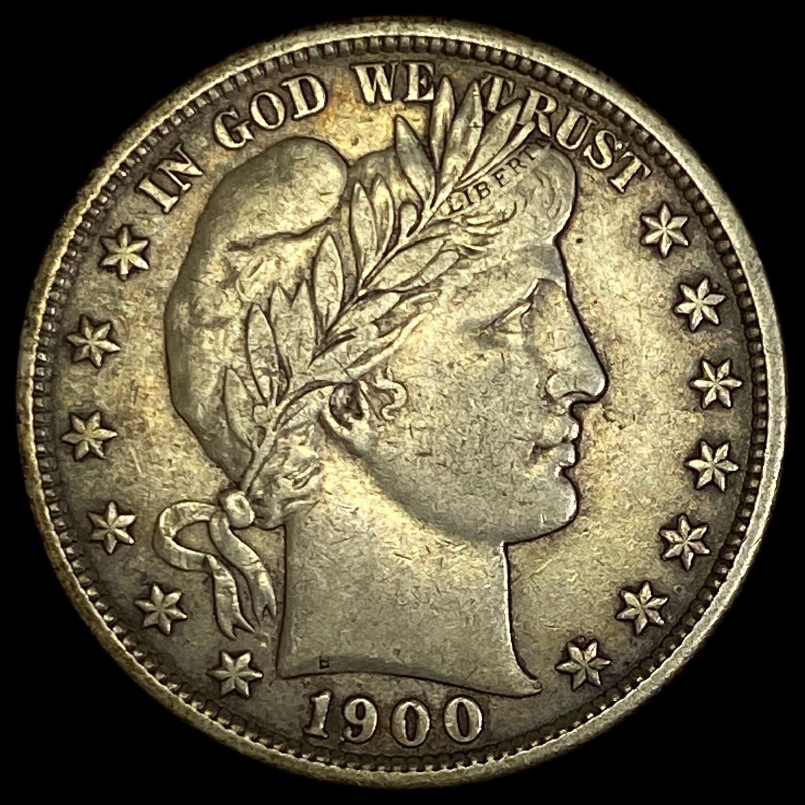 1900 Barber Silver Half Dollar LIGHTLY CIRCULATED: 1900 Barber Silver Half Dollar LIGHTLY CIRCULATED