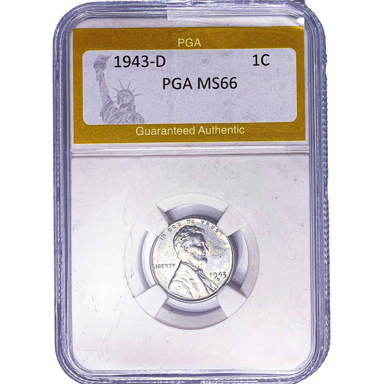 1943-D Wheat Cent PGA MS66 (1 of 2)