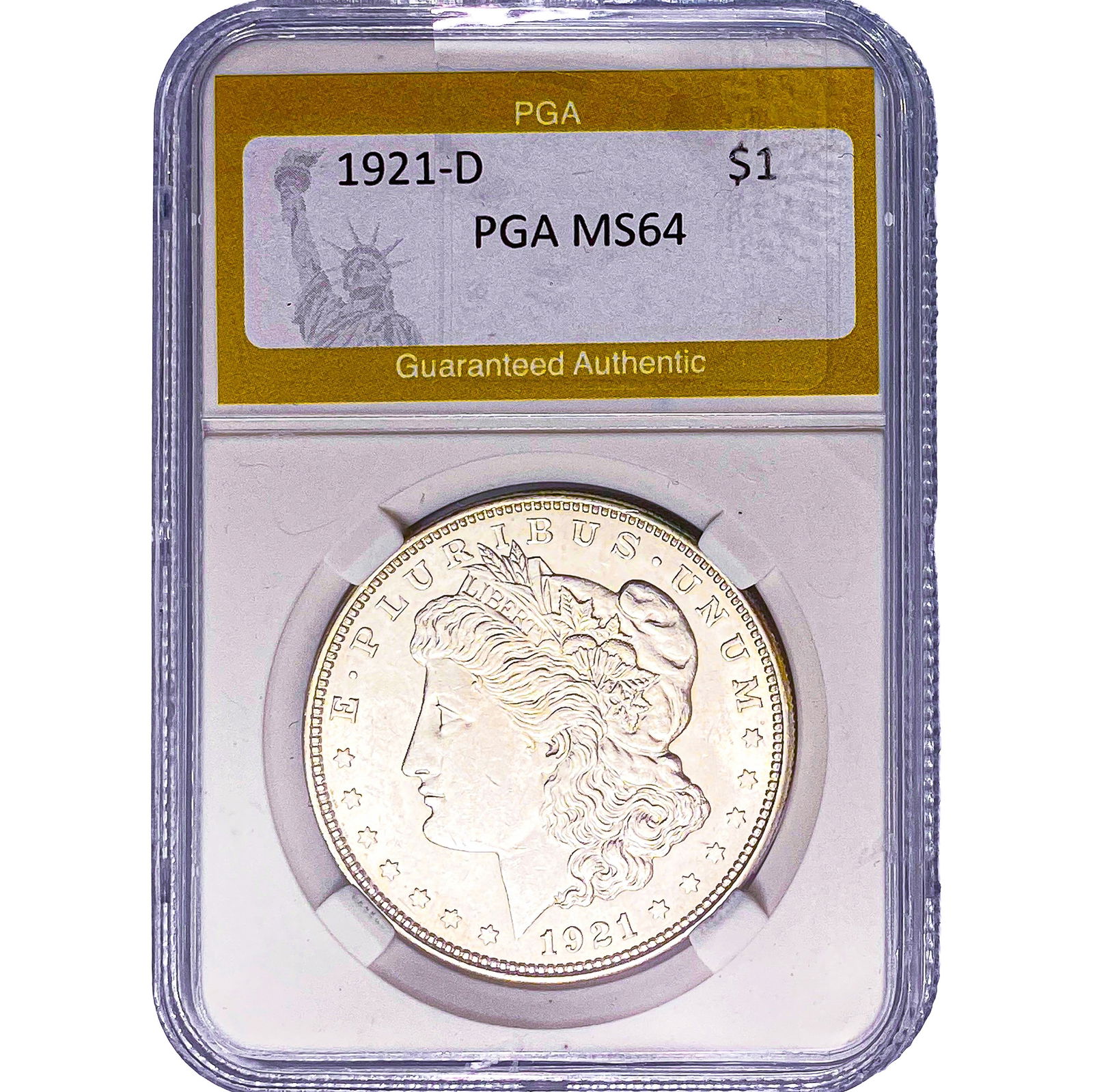 1921-D Morgan Silver Dollar PGA MS64 (1 of 2)