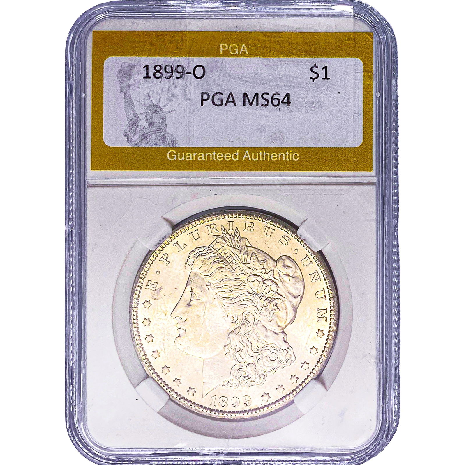 1899-O Morgan Silver Dollar PGA MS64: 1899-O Morgan Silver Dollar PGA MS64