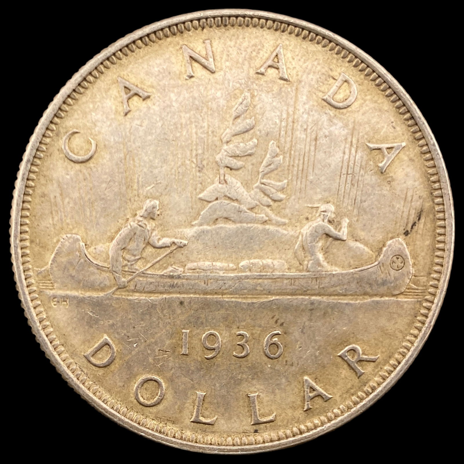 1936 Canada Silver Dollar CLOSELY UNCIRCULATED - 2