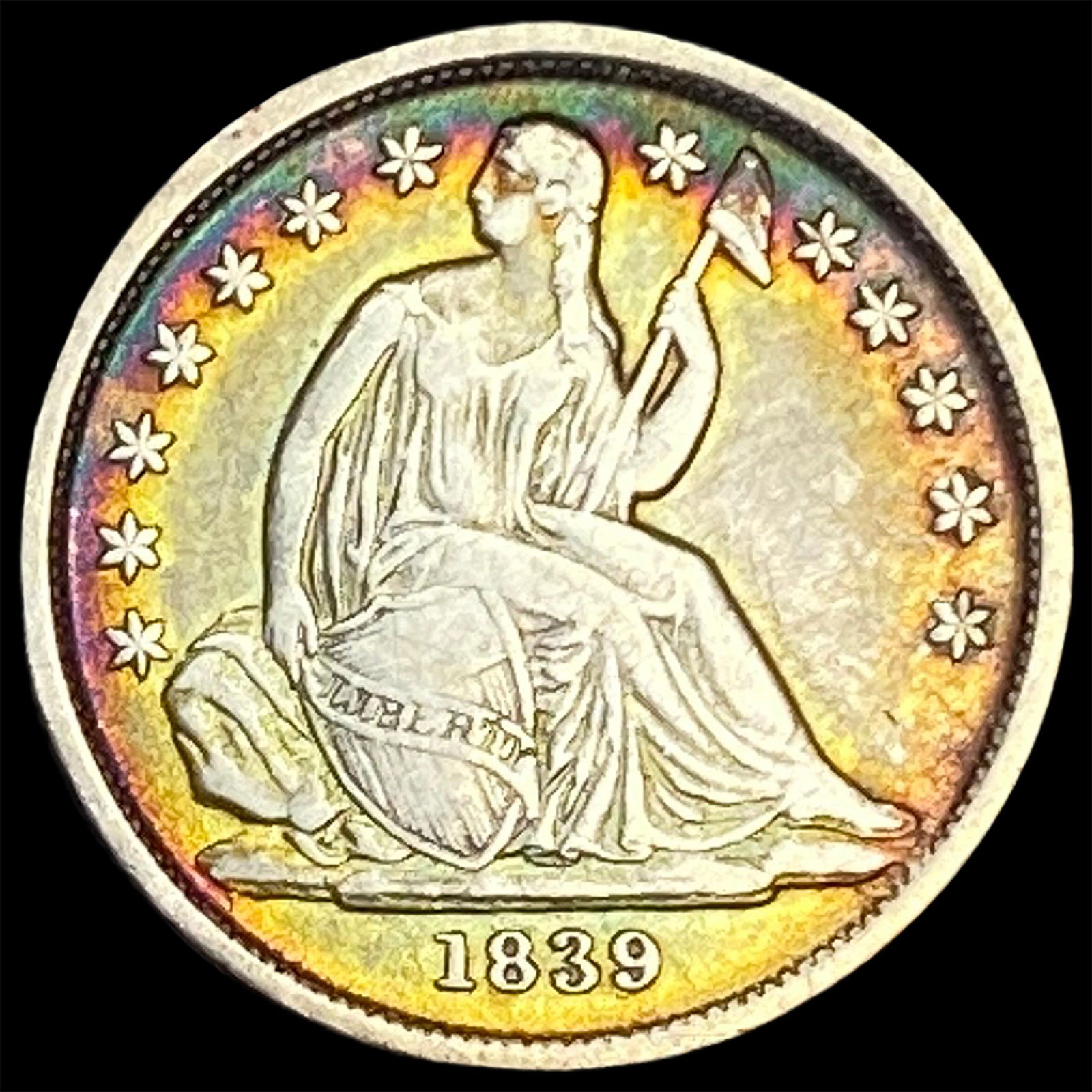 1839-O Silver Seated Liberty Dime LIGHTLY CIRCULATED: 1839-O Silver Seated Liberty Dime LIGHTLY CIRCULATED