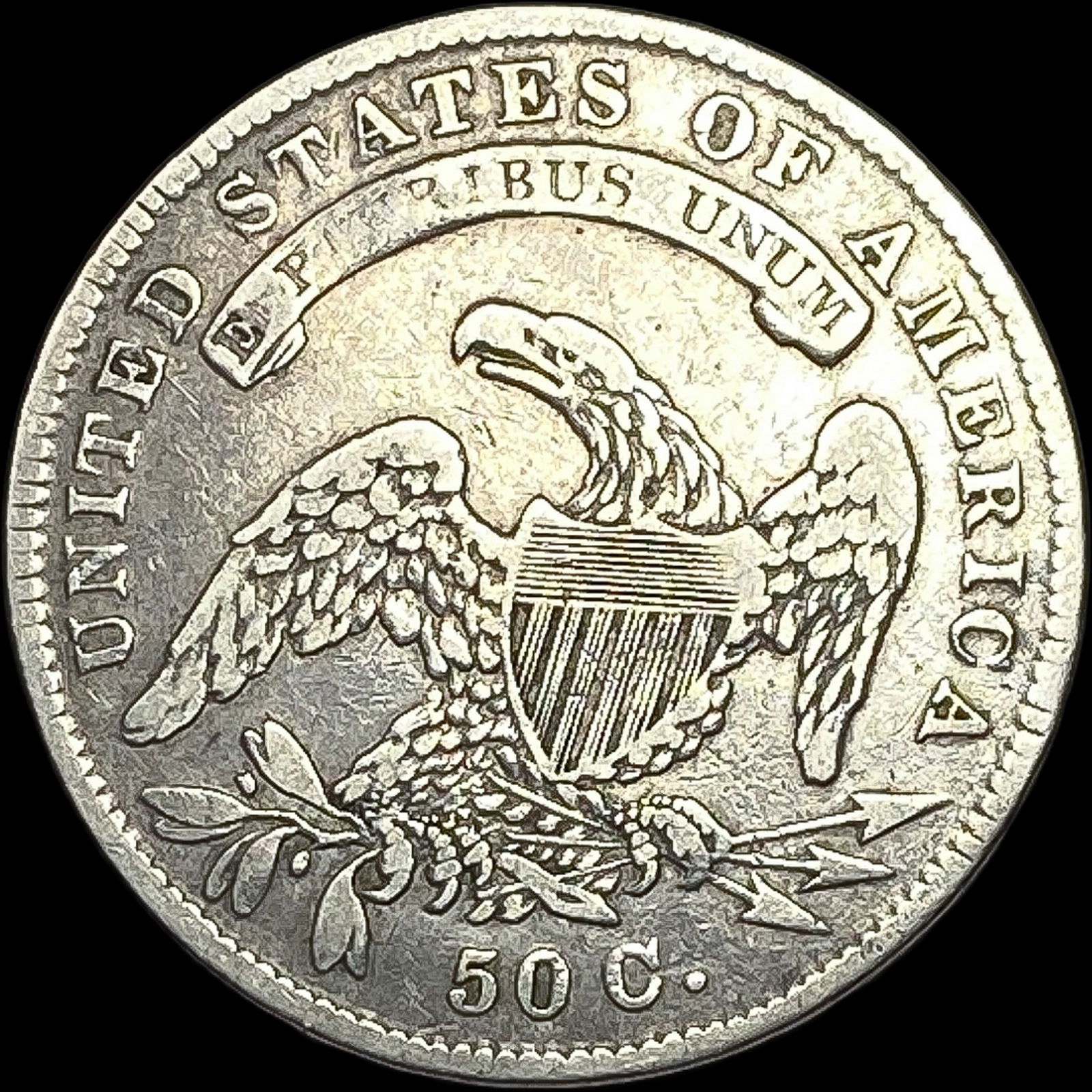 1834 Silver Capped Bust Half Dollar LIGHTLY CIRCULATED - 2