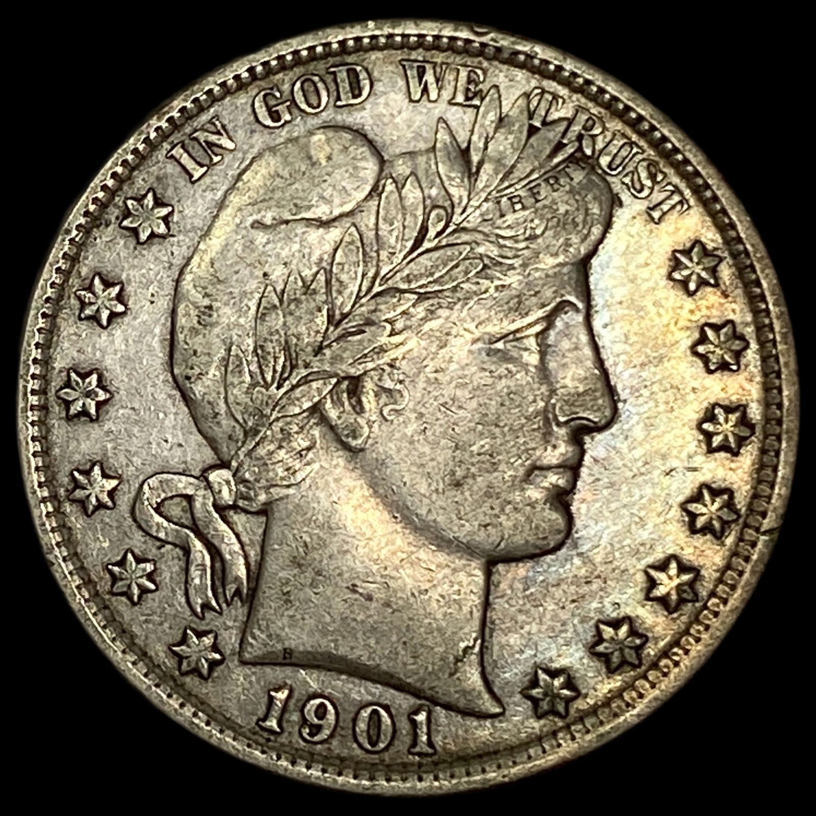 1901 Silver Barber Half Dollar NEARLY UNCIRCULATED (1 of 2)