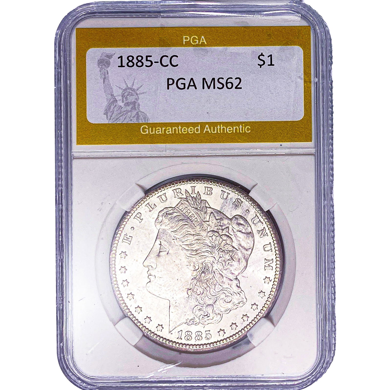 1885-CC Morgan Silver Dollar PGA MS62 (1 of 2)