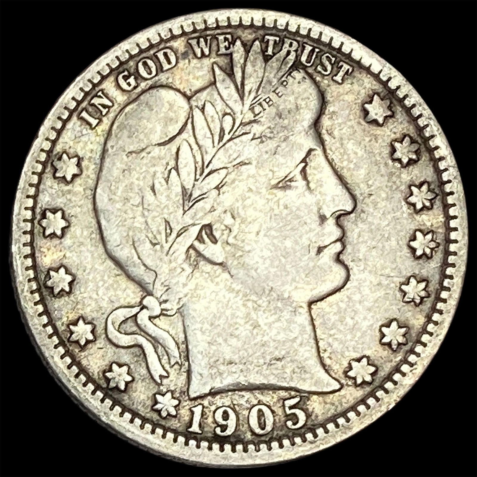 1905 Barber Quarter NEARLY UNCIRCULATED: 1905 Barber Quarter NEARLY UNCIRCULATED