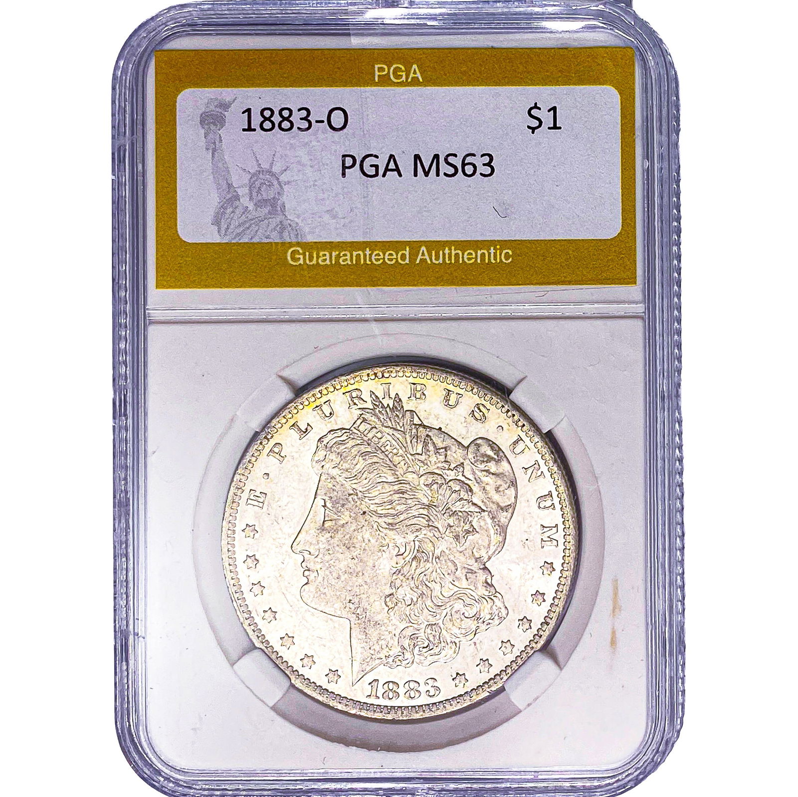 1883-O Morgan Silver Dollar PGA MS63: 1883-O Morgan Silver Dollar PGA MS63