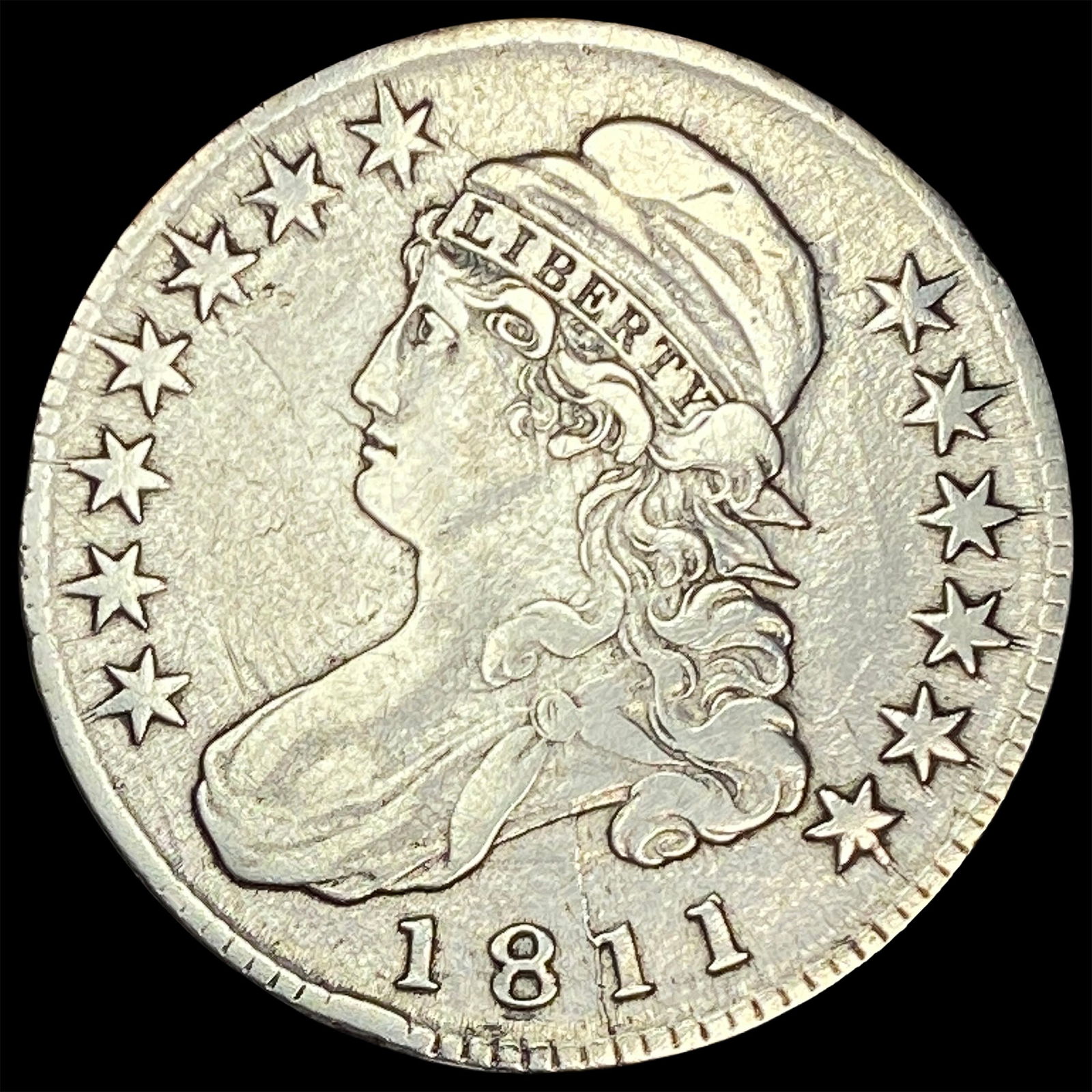 1811 Capped Bust Half Dollar ABOUT UNCIRCULATED (1 of 2)