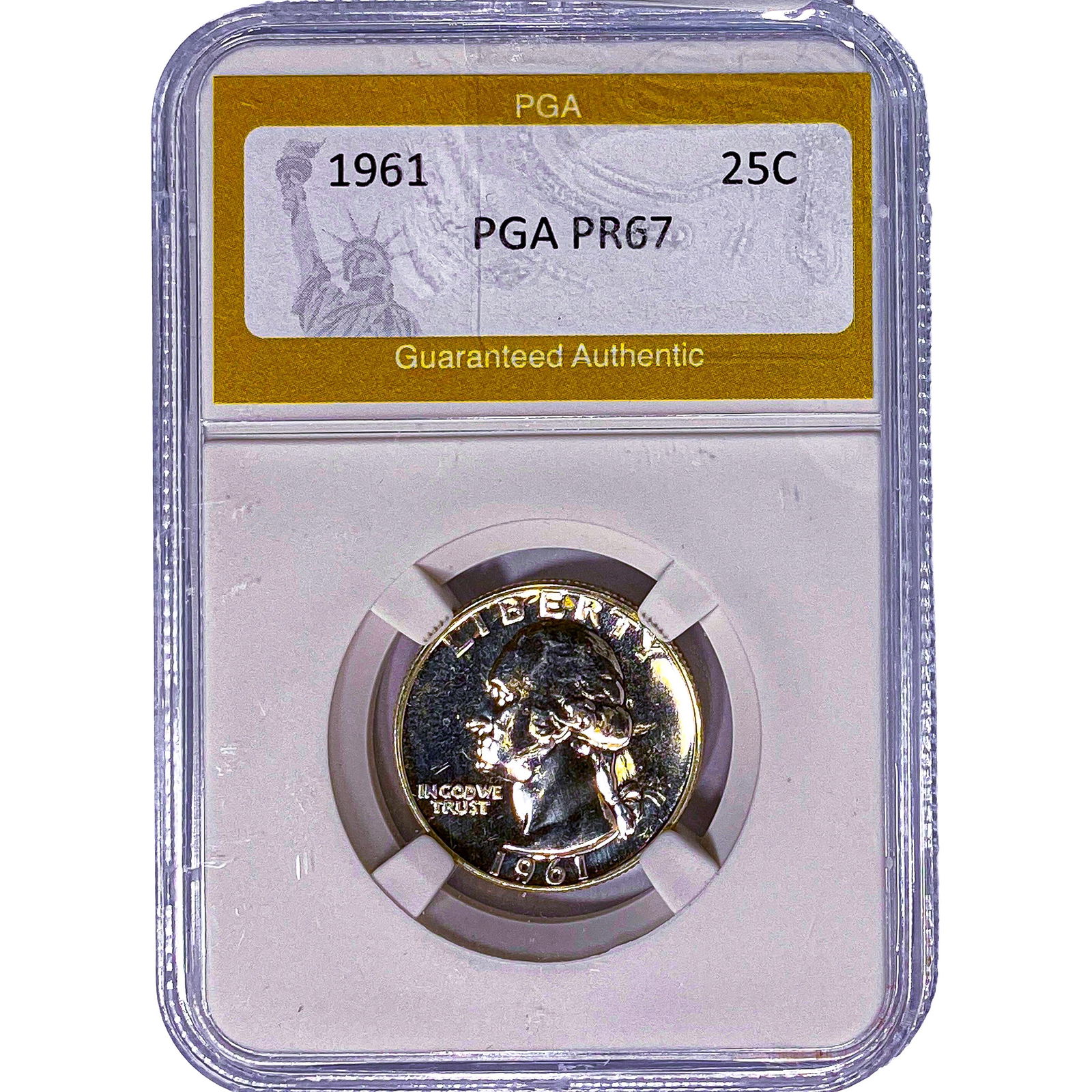 1961 Washington Silver Quarter PGA PR67: 1961 Washington Silver Quarter PGA PR67