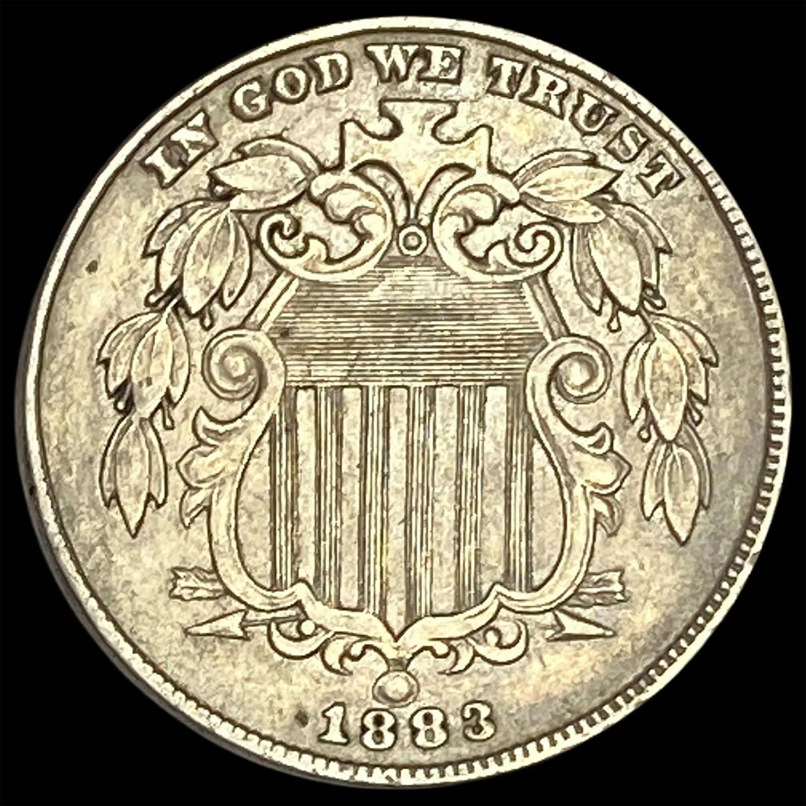 1883 Shield Nickel CHOICE AU (1 of 2)