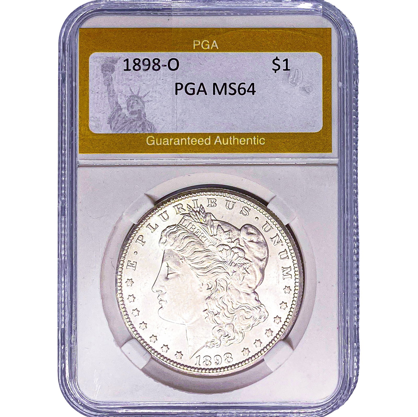 1898-O Morgan Silver Dollar PGA MS64 (1 of 2)