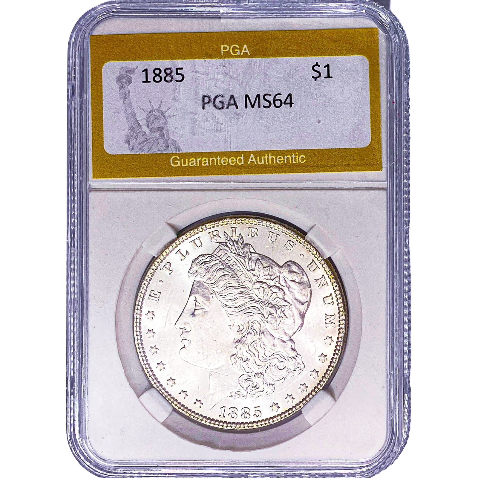 1885 Morgan Silver Dollar PGA MS64: 1885 Morgan Silver Dollar PGA MS64