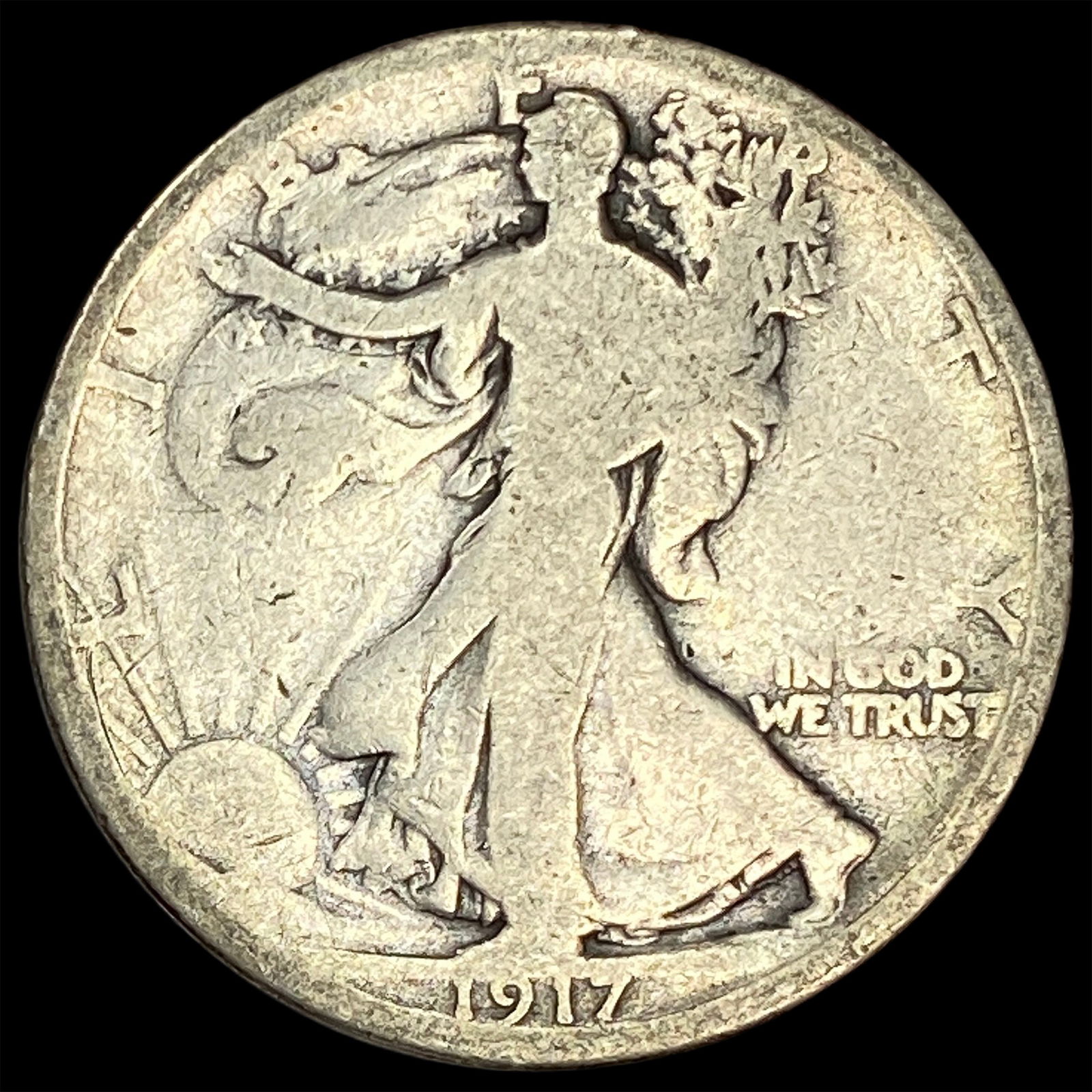 1917-S Silver Walking Liberty Half Dollar CHOICE PROOF: 1917-S Silver Walking Liberty Half Dollar CHOICE PROOF