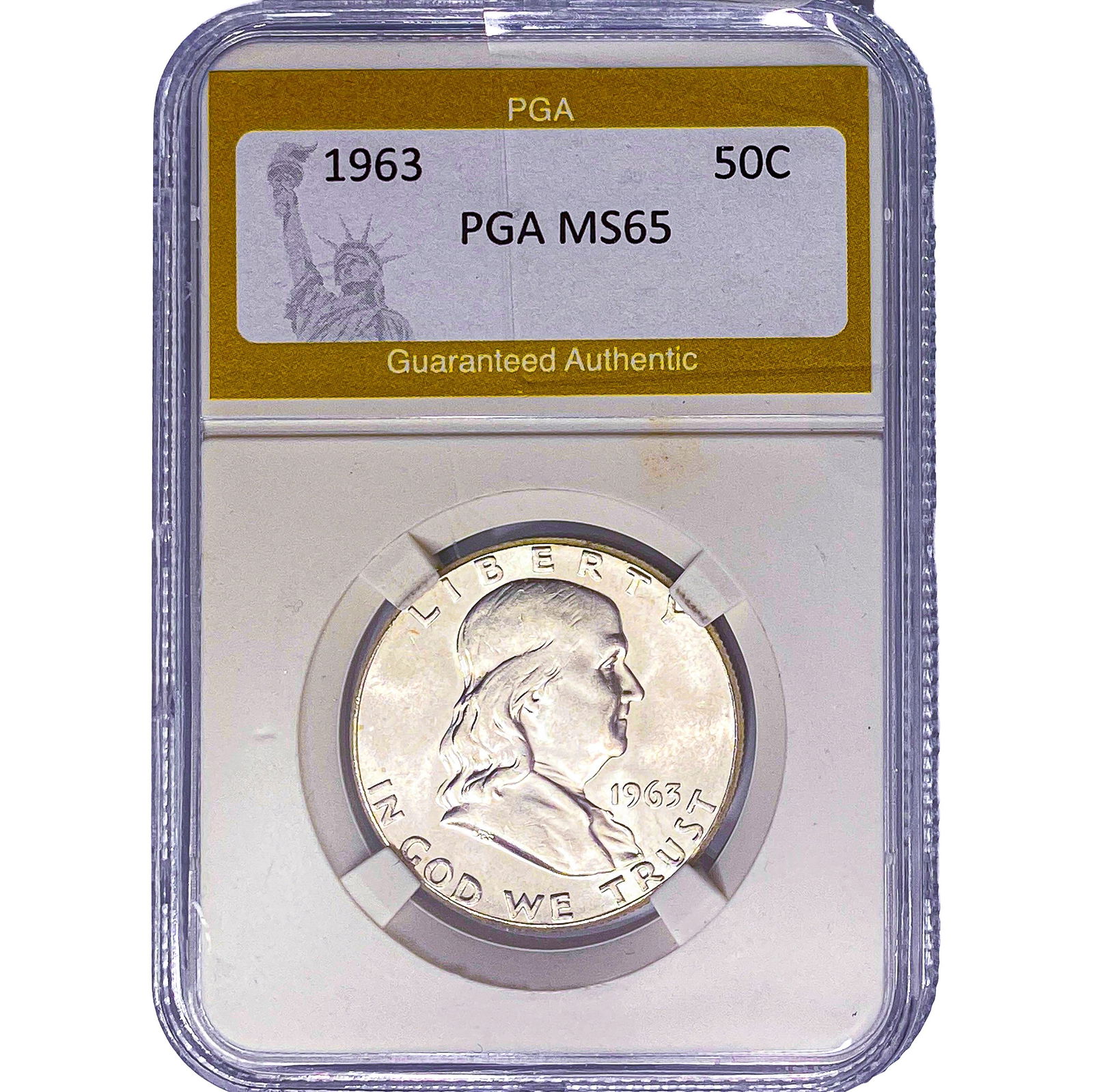 1963 Franklin Half Dollar PGA MS65 (1 of 2)