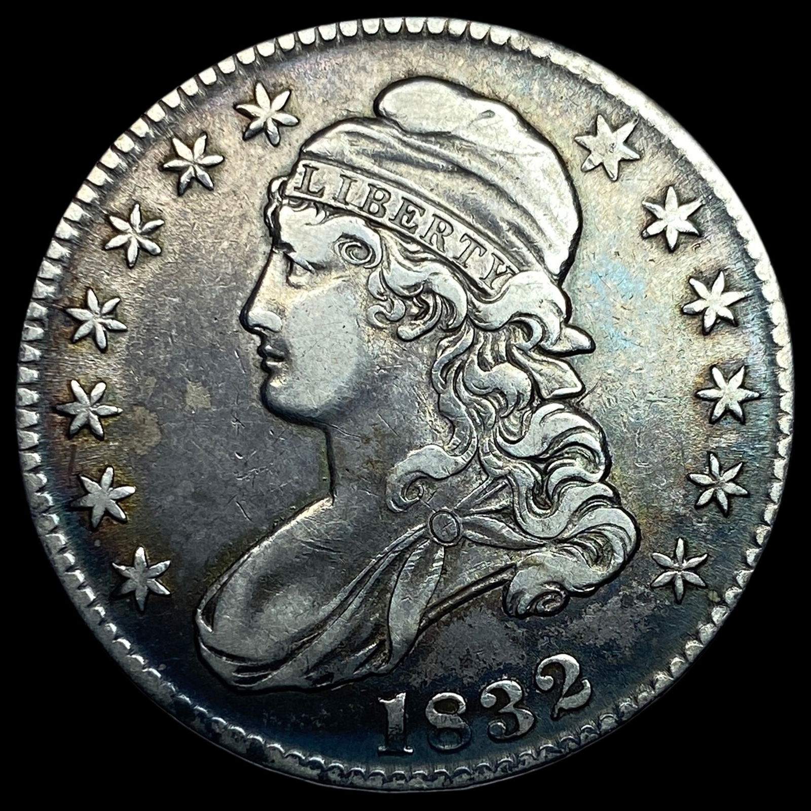 1832 Capped Bust Half Dollar CLOSELY UNCIRCULATED: 1832 Capped Bust Half Dollar CLOSELY UNCIRCULATED