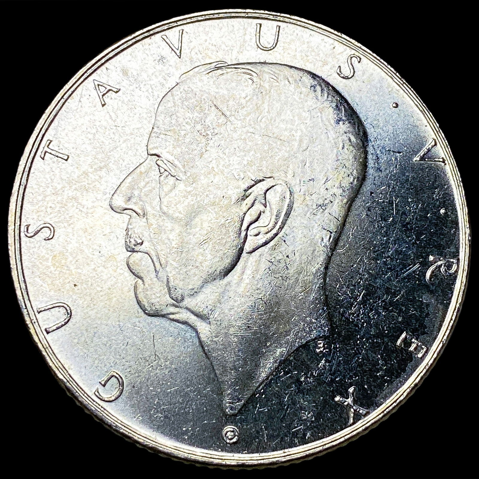 1938 Sweden Silver 2 Kroner UNCIRCULATED: 1938 Sweden Silver 2 Kroner UNCIRCULATED