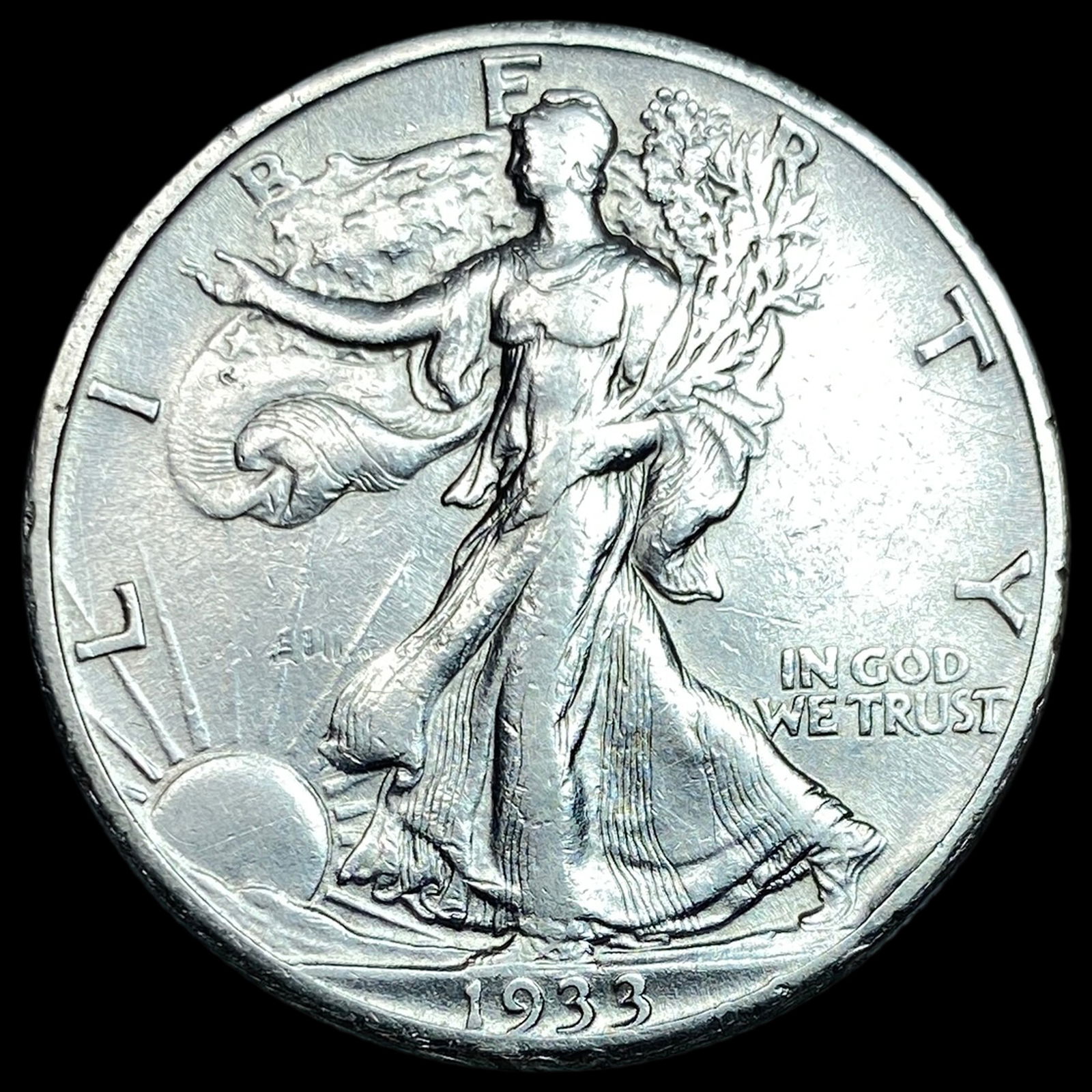1933-S Silver Walking Liberty Half Dollar HIGH GRADE: 1933-S Silver Walking Liberty Half Dollar HIGH GRADE