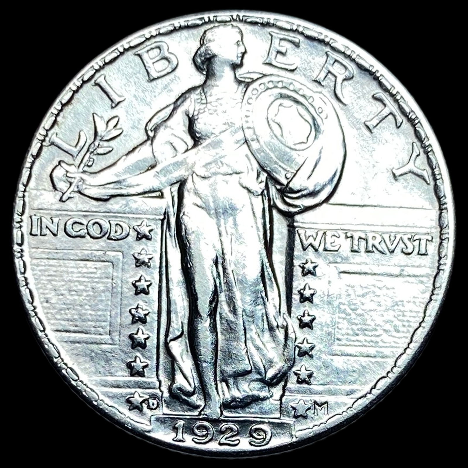 1929-D Silver Standing Liberty Quarter UNCIRCULATED: 1929-D Silver Standing Liberty Quarter UNCIRCULATED