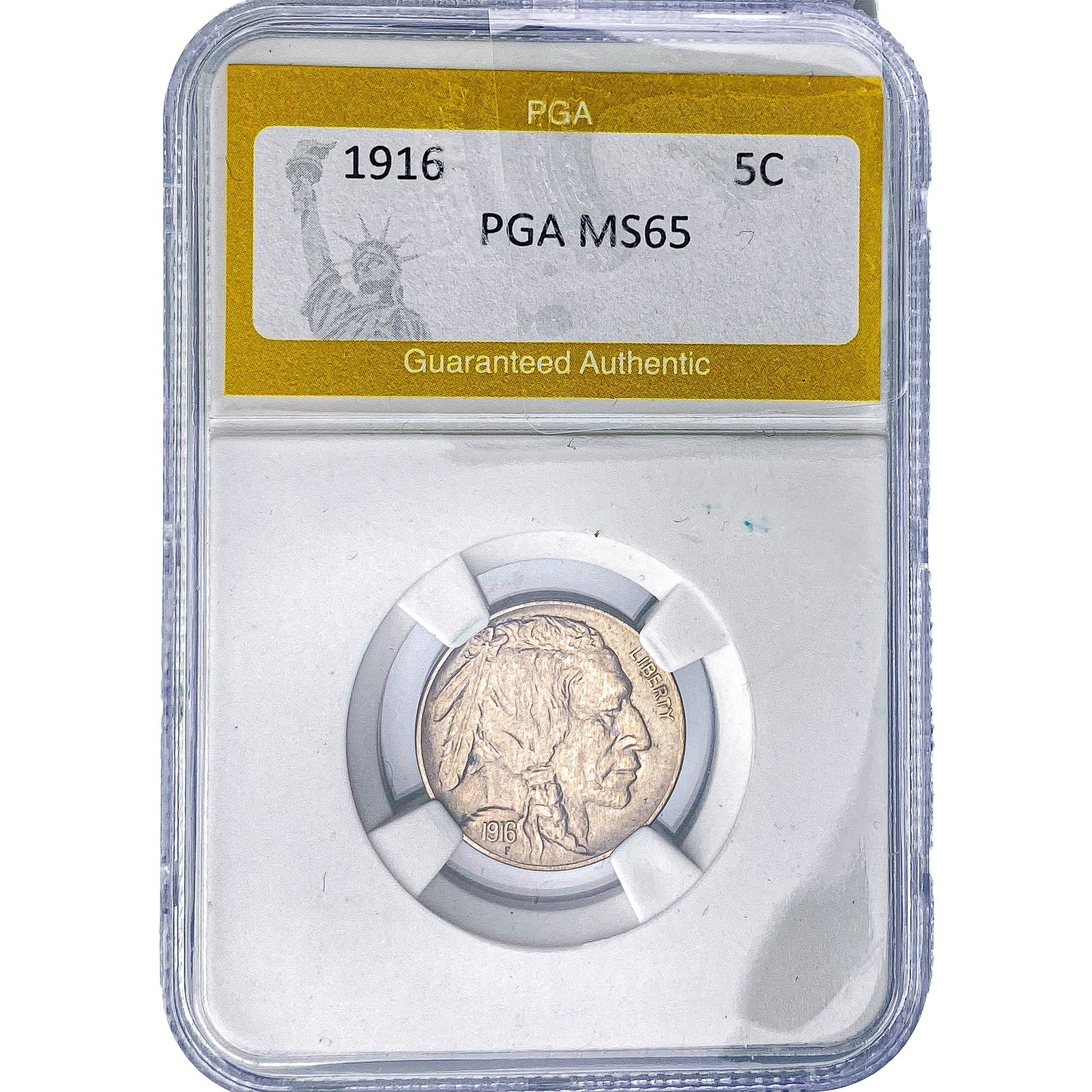 1916 Buffalo Nickel PGA MS65: 1916 Buffalo Nickel PGA MS65