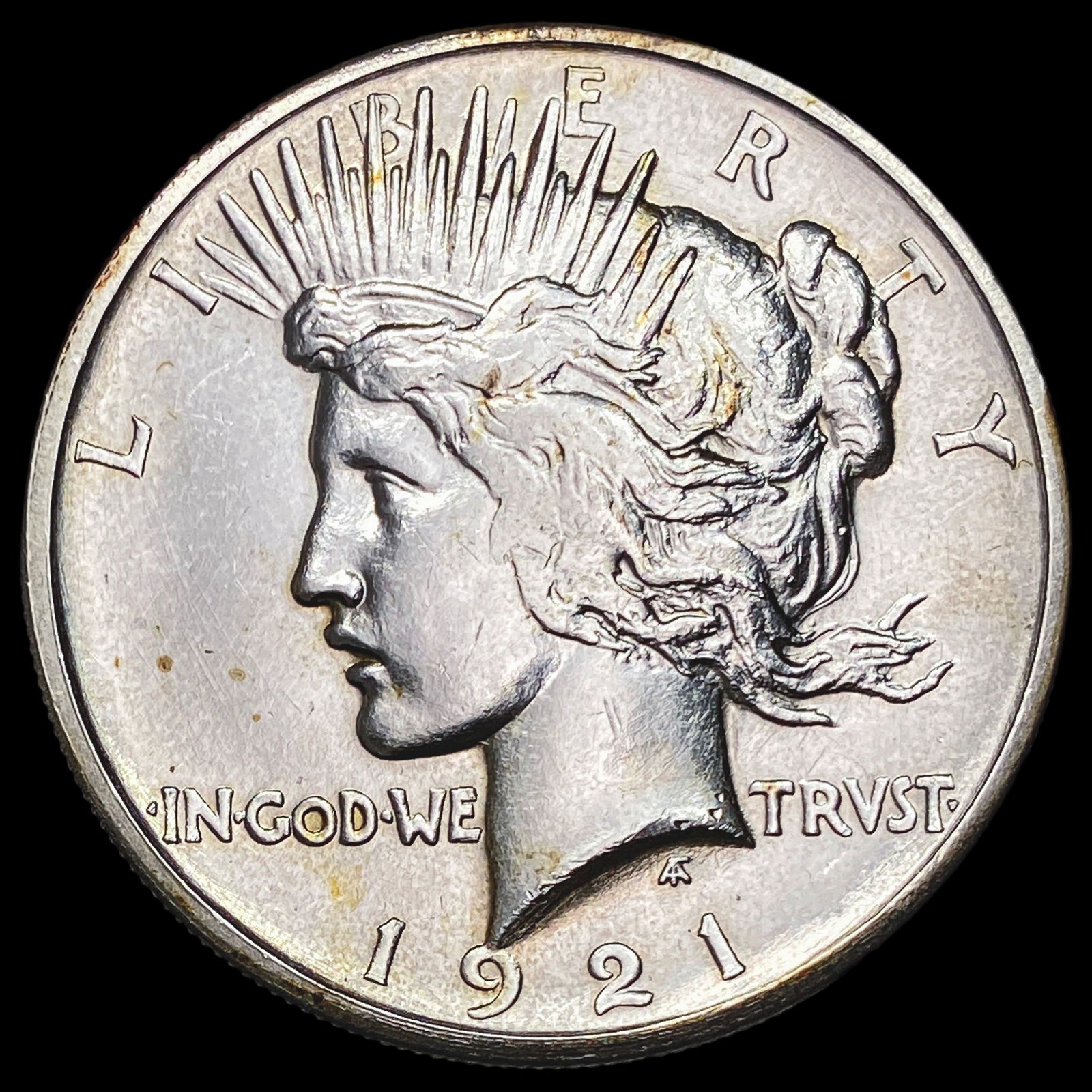 1921 Silver Peace Dollar CLOSELY UNCIRCULATED (1 of 2)
