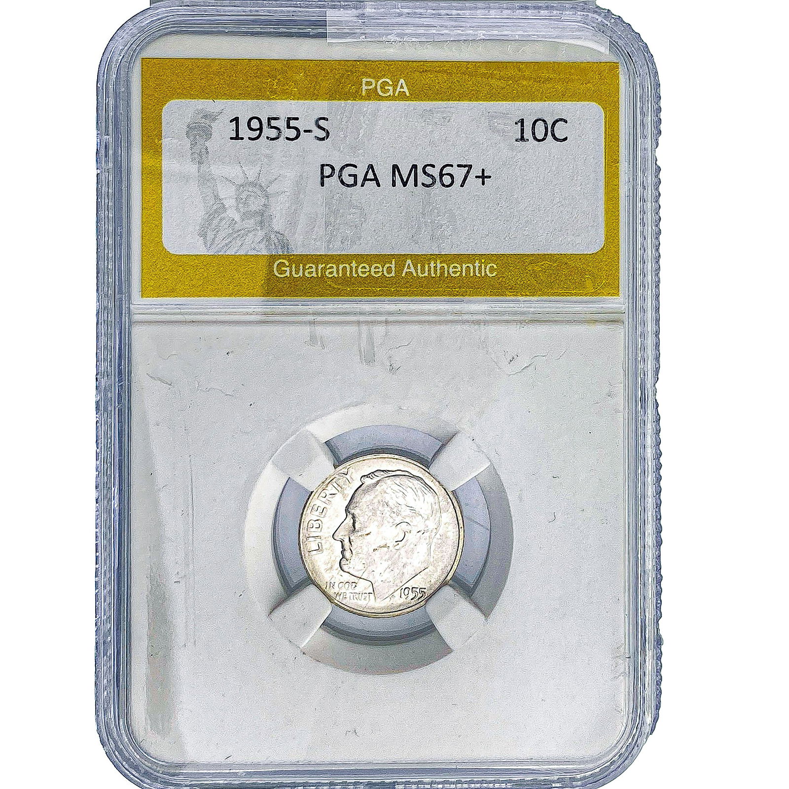 1955-S Roosevelt Dime PGA MS67+ (1 of 2)