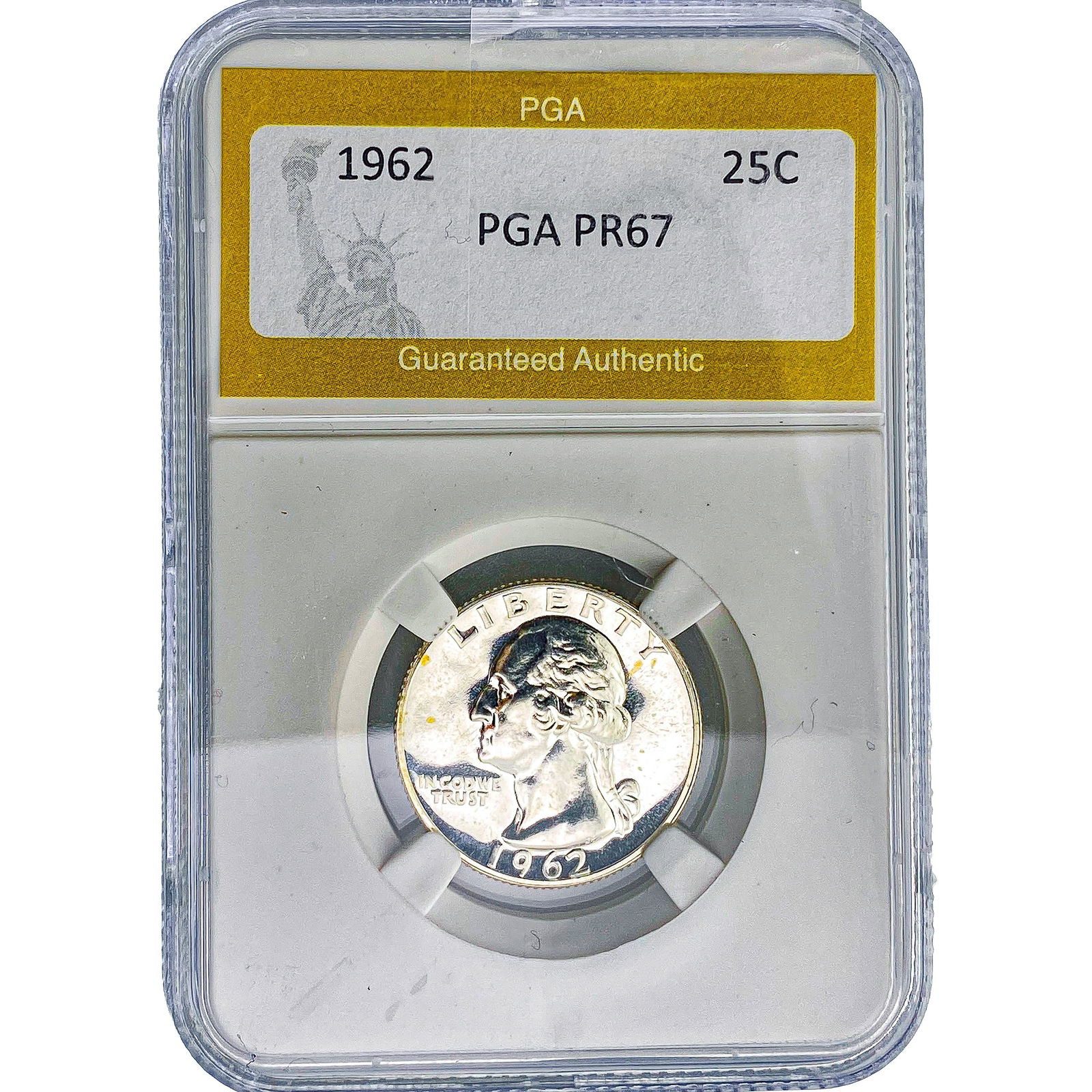 1962 Washington Silver Quarter PGA PR67: 1962 Washington Silver Quarter PGA PR67