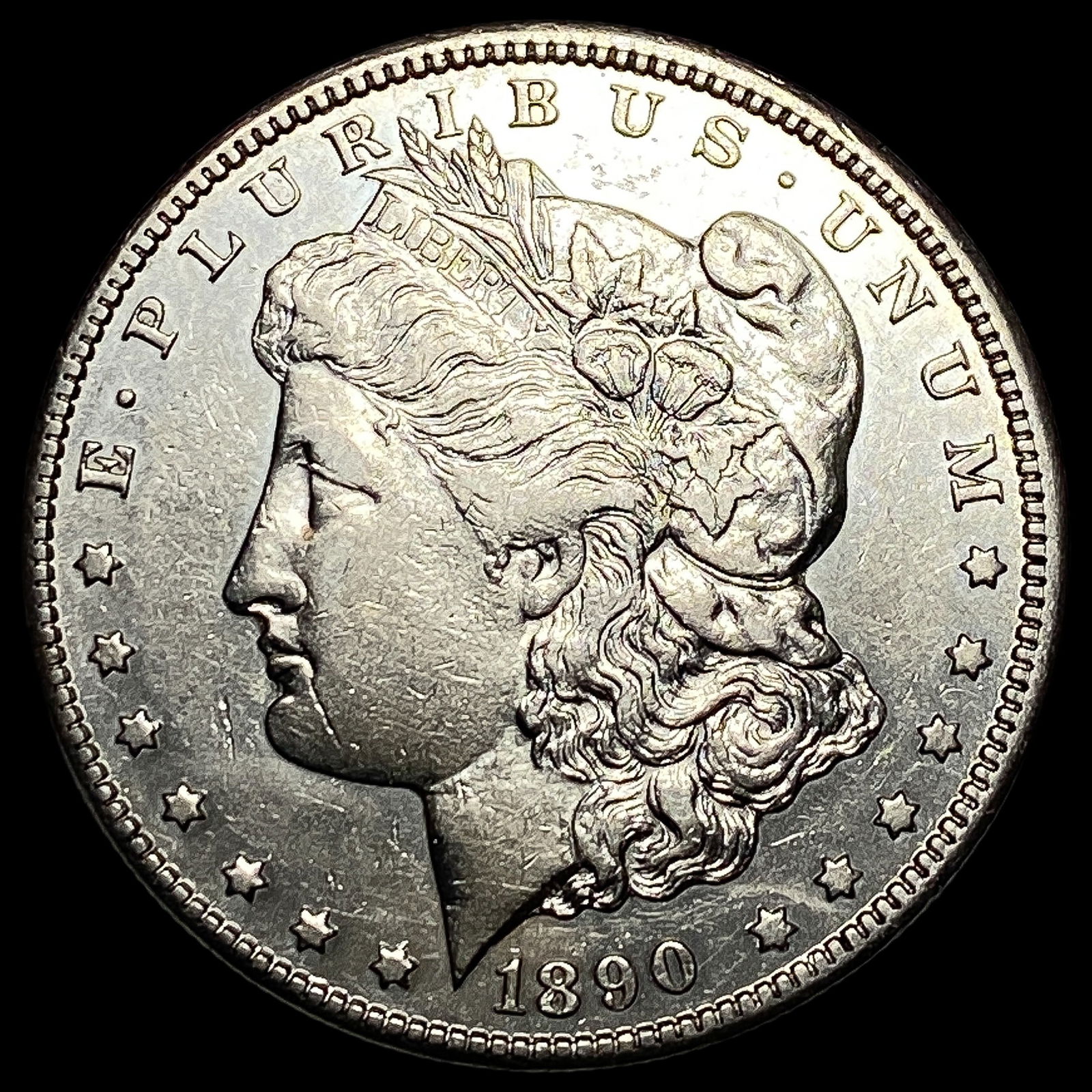 1890-CC Silver Morgan Dollar CLOSELY UNCIRCULATED: 1890-CC Silver Morgan Dollar CLOSELY UNCIRCULATED