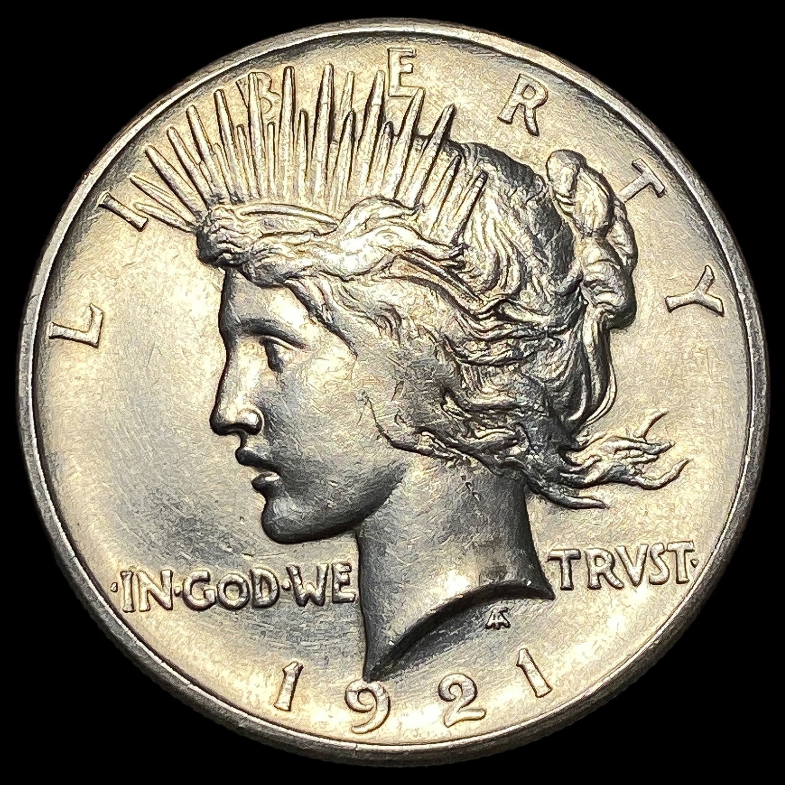 1921 Silver Peace Dollar CHOICE AU: 1921 Silver Peace Dollar CHOICE AU