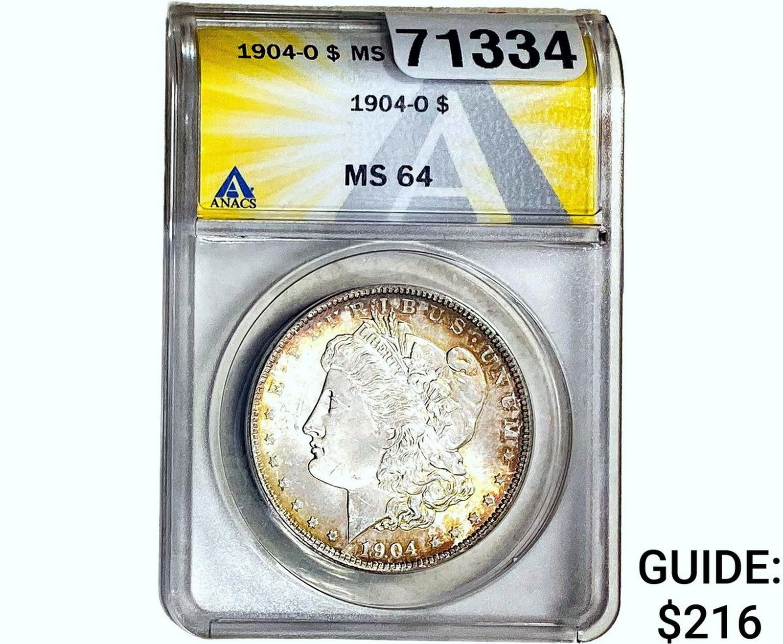 1904-O Morgan Silver Dollar ANACS MS64: 1904-O Morgan Silver Dollar ANACS MS64