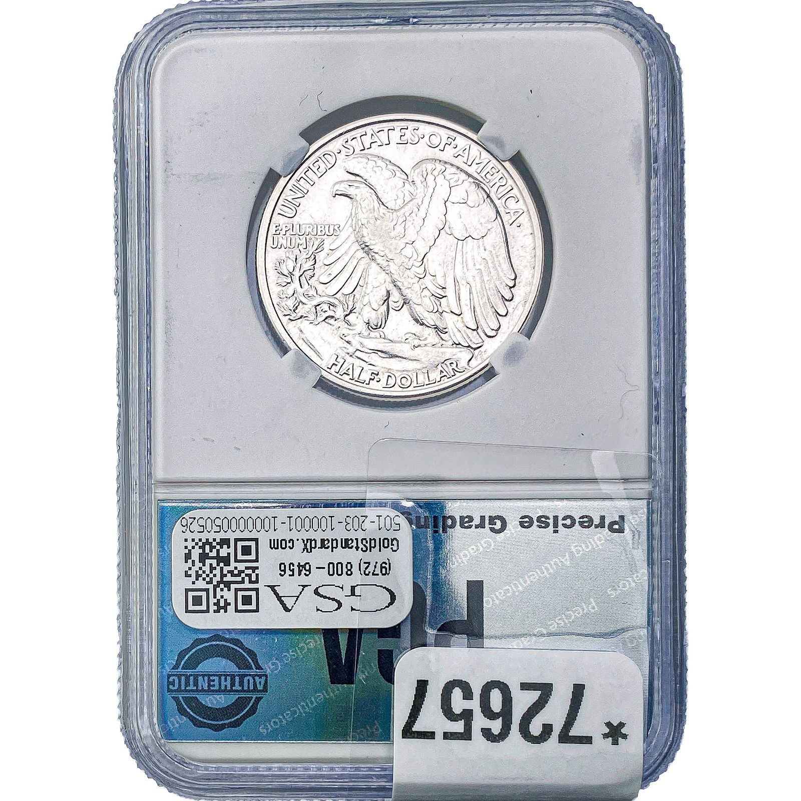 1941 Walking Liberty Half Dollar PGA MS65 - 2