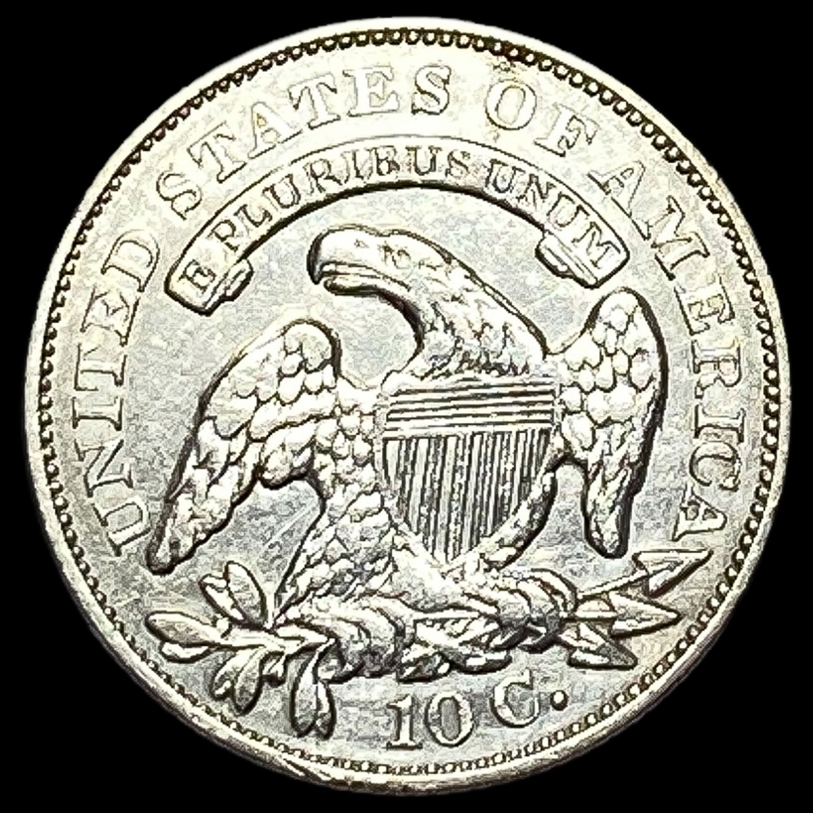 1834 Capped Bust Dime CLOSELY UNCIRCULATED - 2