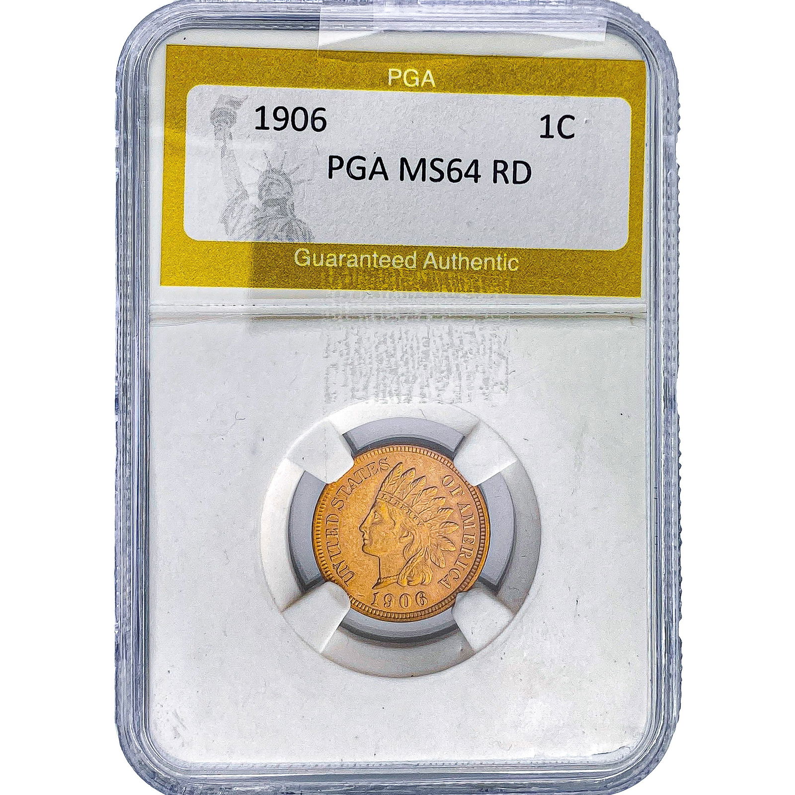 1906 Indian Head Cent PGA MS64 RD: 1906 Indian Head Cent PGA MS64 RD