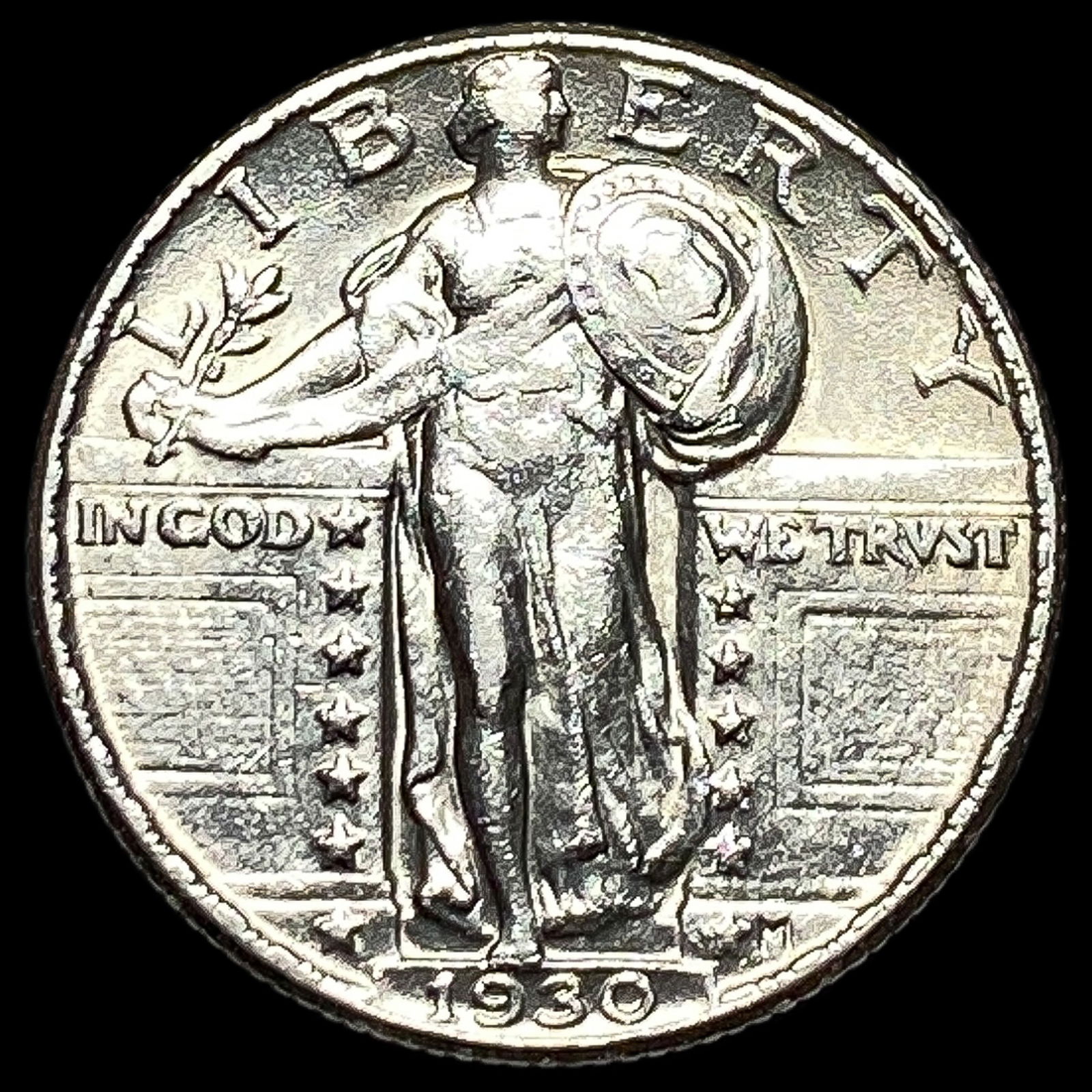 1930 Standing Liberty Quarter CLOSELY UNCIRCULATED: 1930 Standing Liberty Quarter CLOSELY UNCIRCULATED