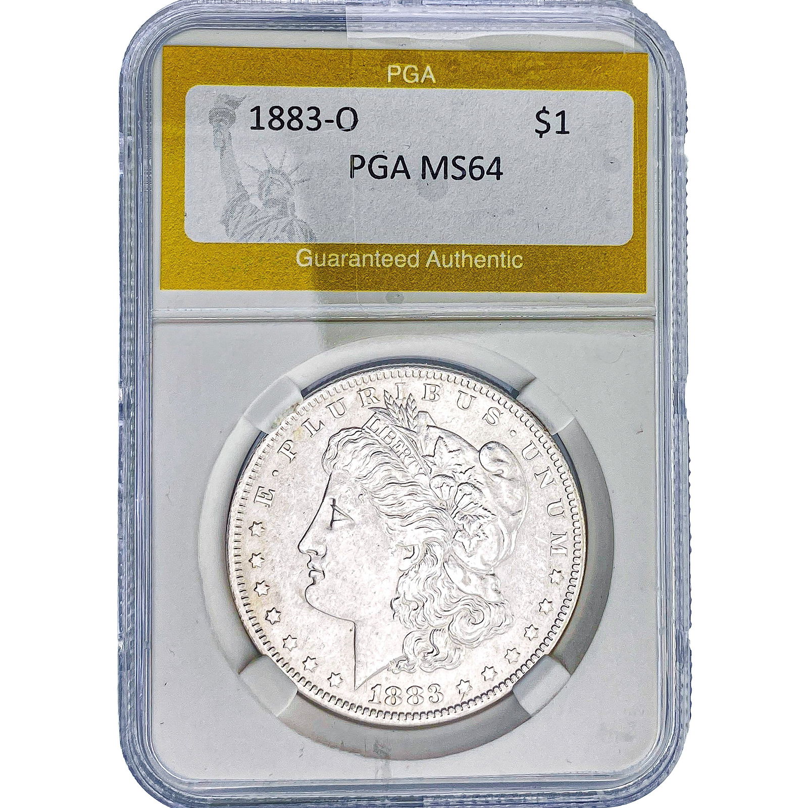 1883-O Morgan Silver Dollar PGA MS64: 1883-O Morgan Silver Dollar PGA MS64