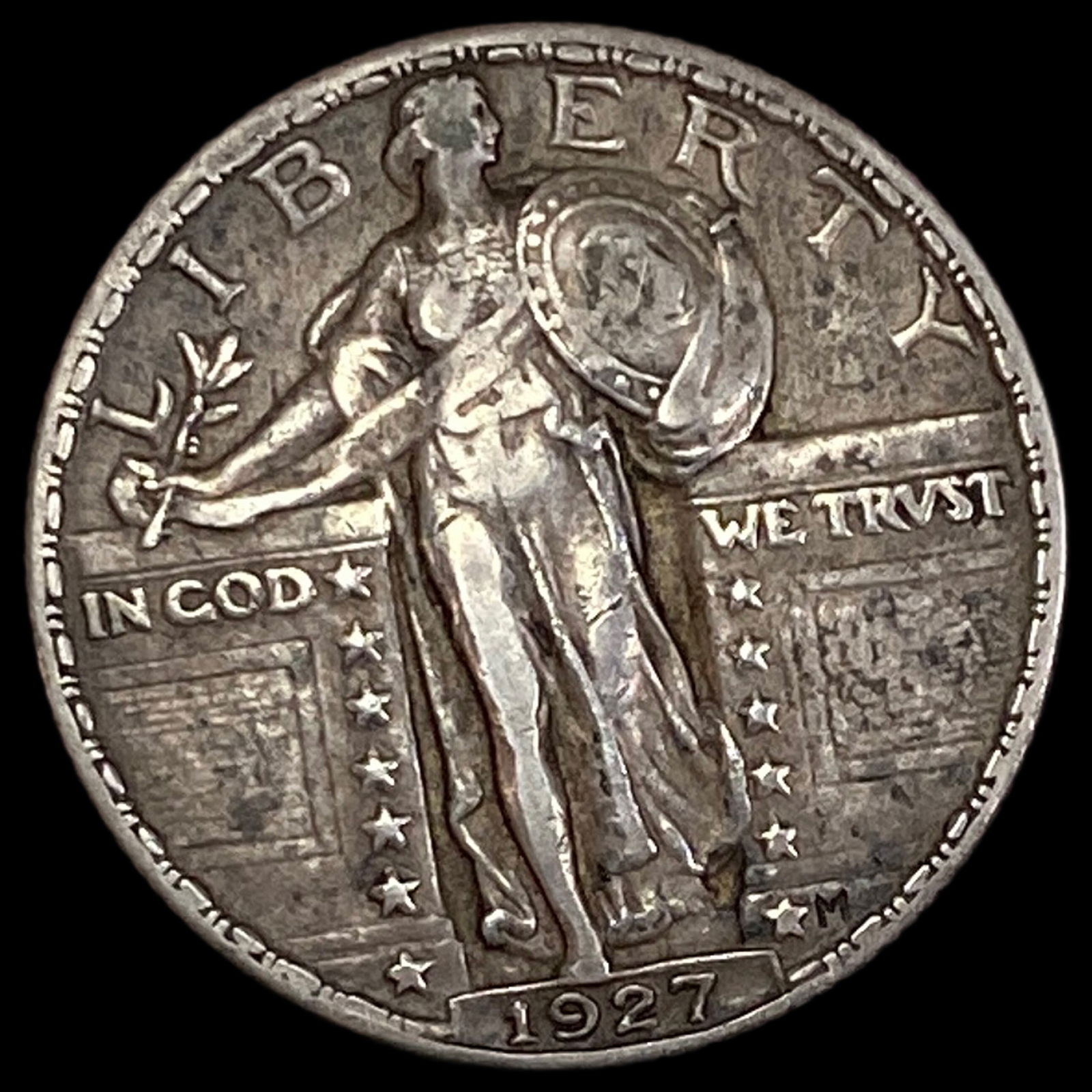 1927 Standing Liberty Quarter NEARLY UNCIRCULATED: 1927 Standing Liberty Quarter NEARLY UNCIRCULATED