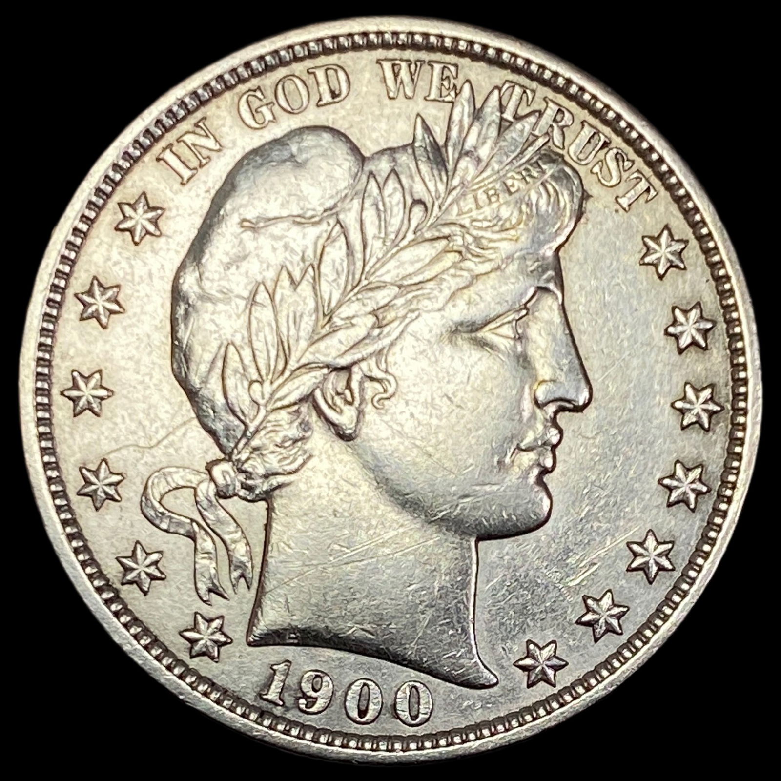 1900 Barber Half Dollar CLOSELY UNCIRCULATED (1 of 2)