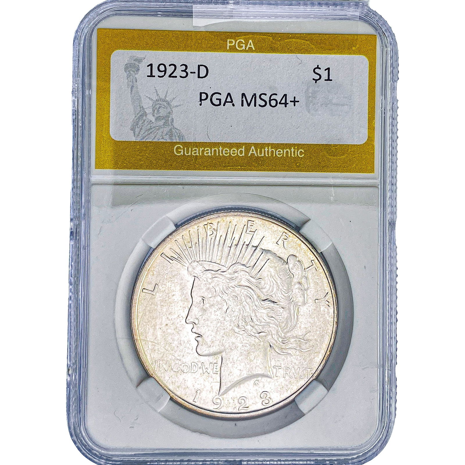 1923-D Morgan Silver Dollar PGA MS64+ (1 of 2)