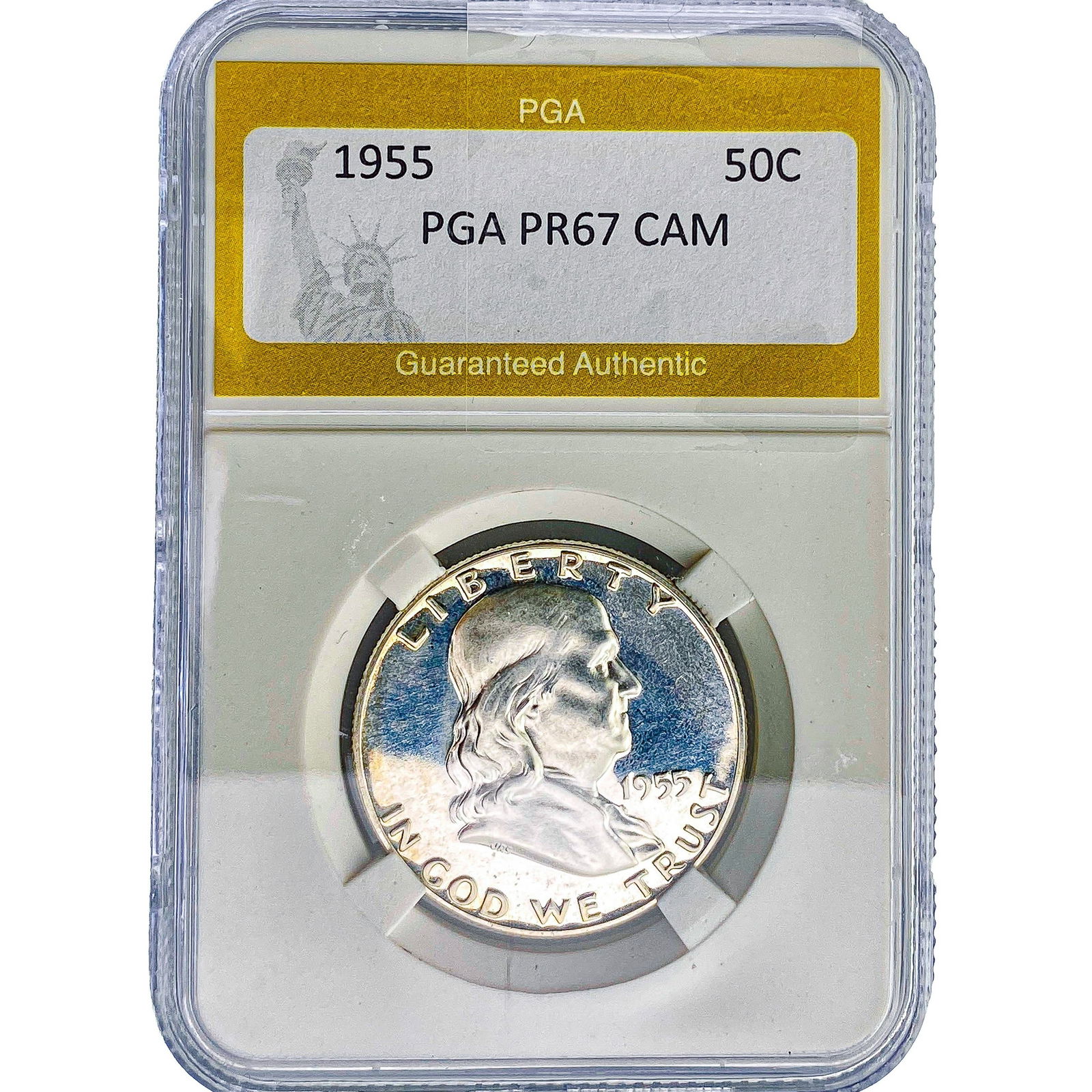 1955 Franklin Half Dollar PGA PR67 CAM: 1955 Franklin Half Dollar PGA PR67 CAM