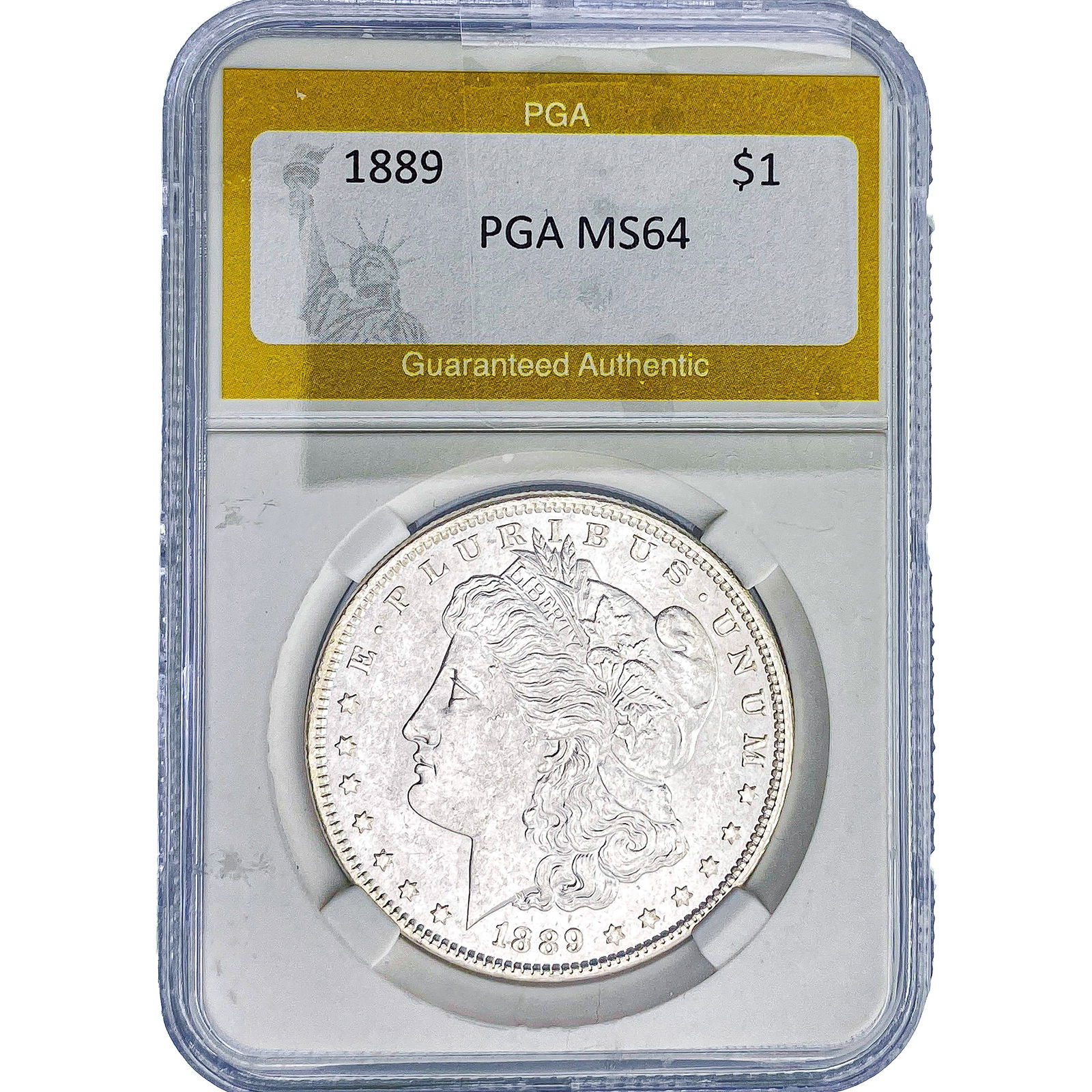 1889 Morgan Silver Dollar PGA MS64: 1889 Morgan Silver Dollar PGA MS64