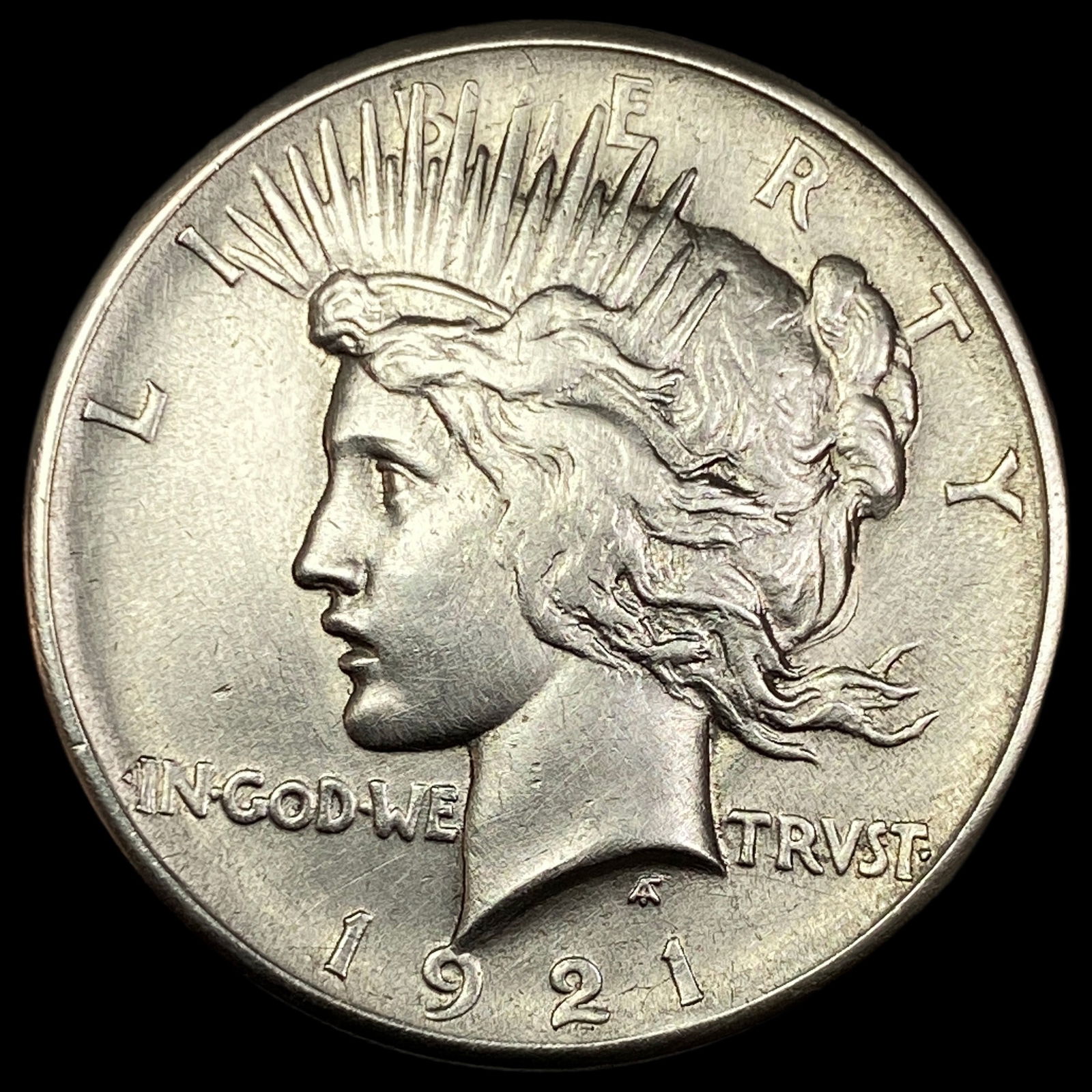 1921 Silver Peace Dollar CLOSELY UNCIRCULATED (1 of 2)