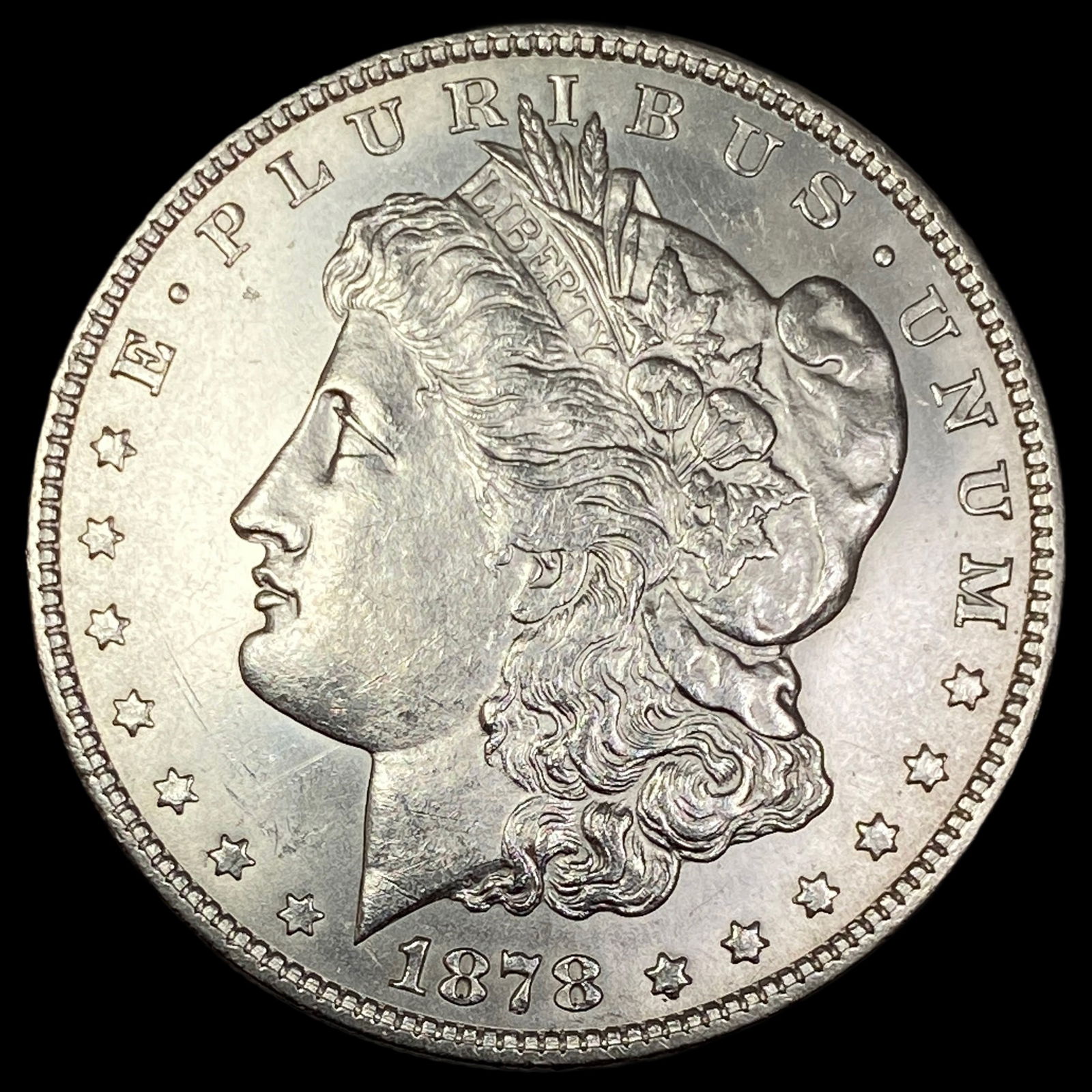 1878 7/8TF Silver Morgan Dollar UNCIRCULATED: 1878 7/8TF Silver Morgan Dollar UNCIRCULATED