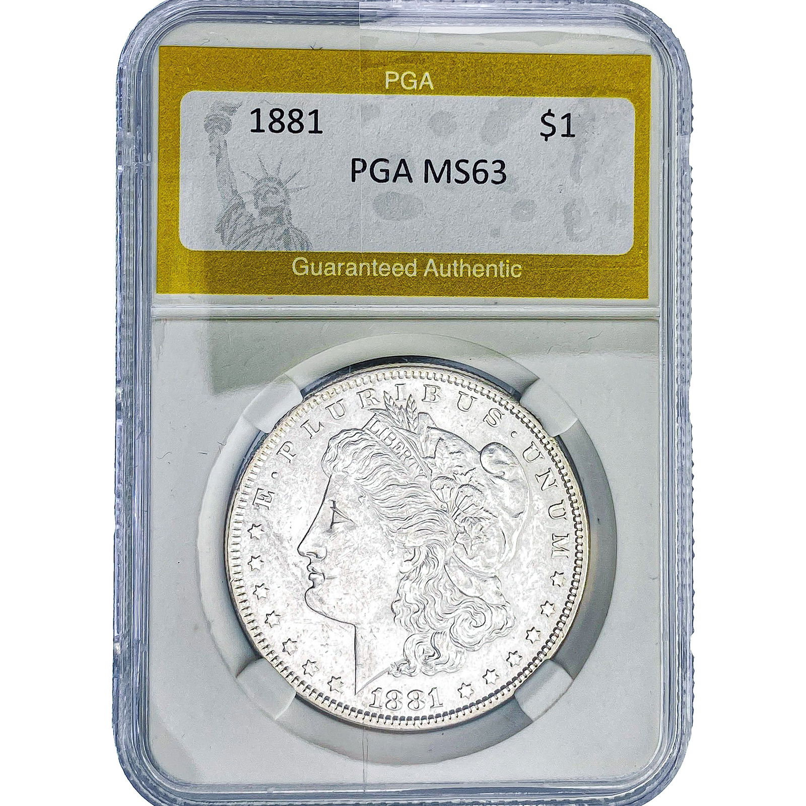 1881 Morgan Silver Dollar PGA MS63 (1 of 2)